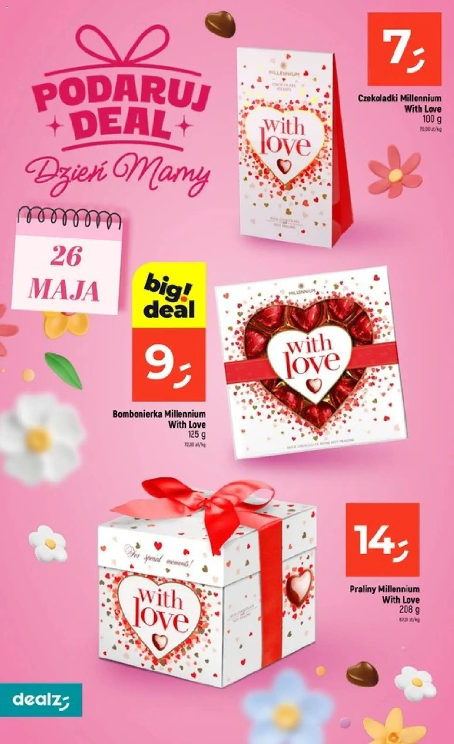 Dealz gazetka - Dzień Mamy od 21.05.2026 | Strona: 2 | Produkty: Czekoladki, Praliny, Bombonierka