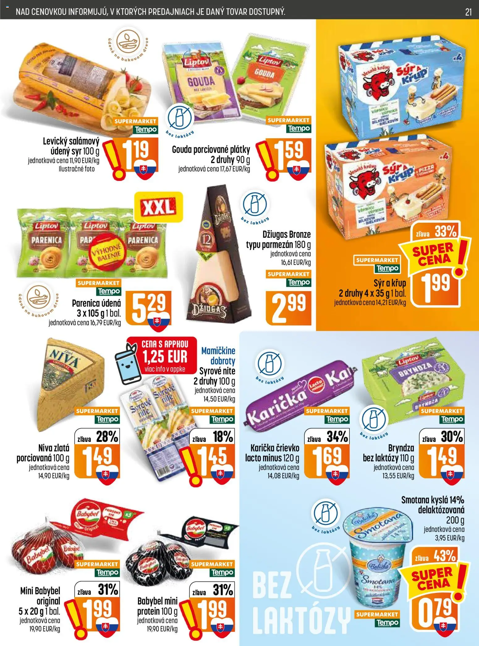 Nové COOP Jednota akcie – leták je platný od 09.07.2026 | Strana: 21 | Produkty: Pizza, Smotana, Gouda, Protein
