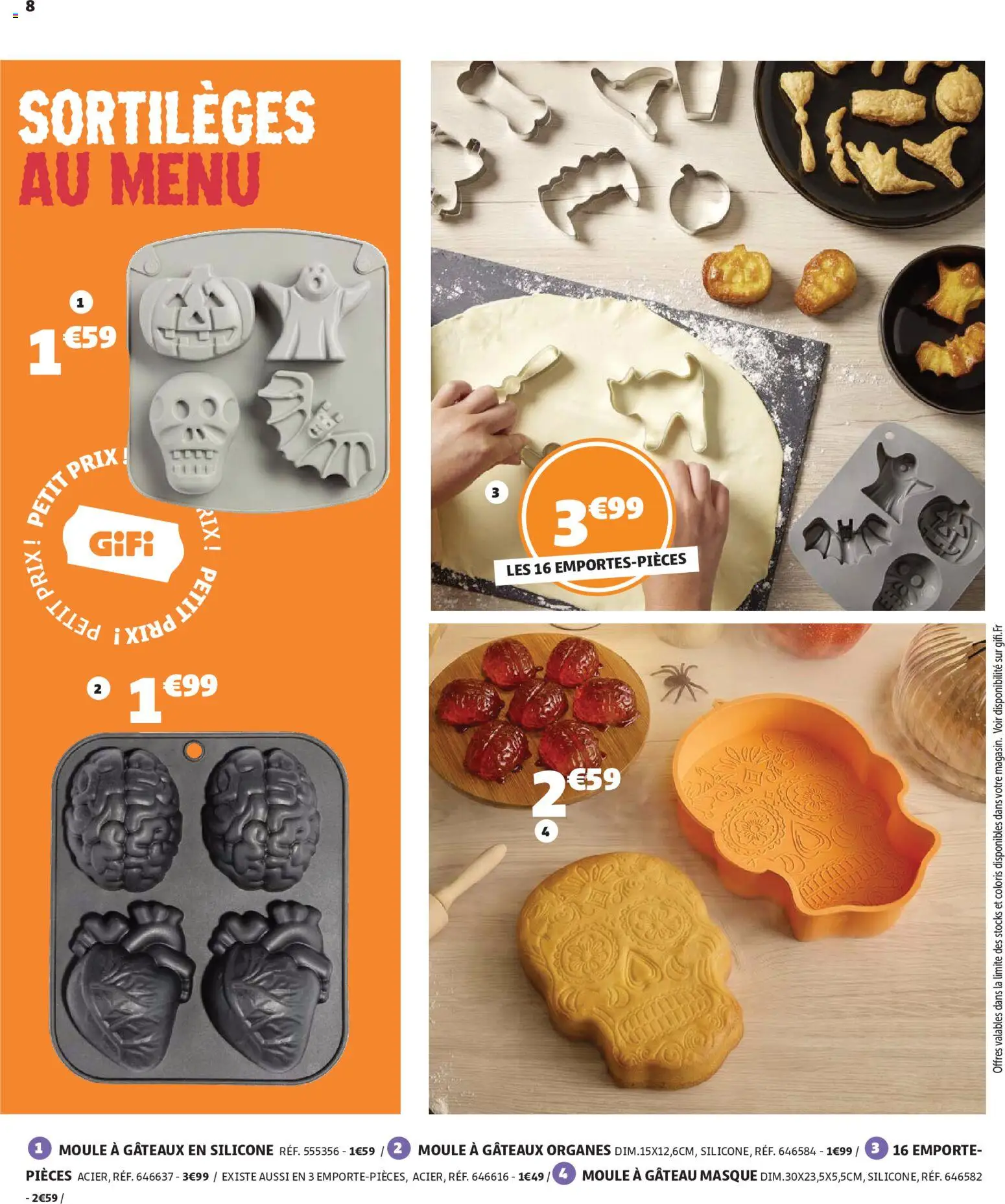 {H1} | Page: 8 | Produits: Moule à gâteau, Emporte pièces, Masque, Gâteau