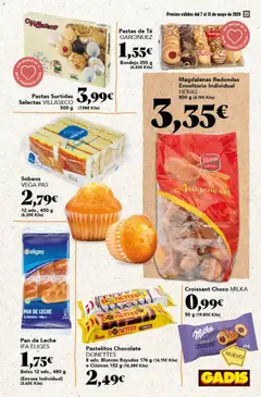 Vista previa Gadis folleto válido desde el 07.05.2026 | Página: 23 | Productos: Pan, Croissant, Pan de leche, Bandeja