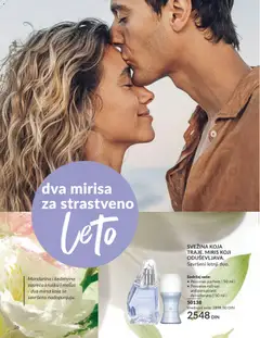 Perceive parfem | 50 ml | Perceive roll-on antiperspirant dezodorans | 50 ml, A set containing a 50 ml Perceive perfume and a 50 ml Perceive roll-on antiperspirant deodorant. Described as a perfect summer duo with notes of mandarin, cedarwood, pear, and musk. - pregled AVON kataloga - važi od 01.06.2026 | Strana: 26 | Proizvode: Mandarina, Miris, Dezodorans, Antiperspirant