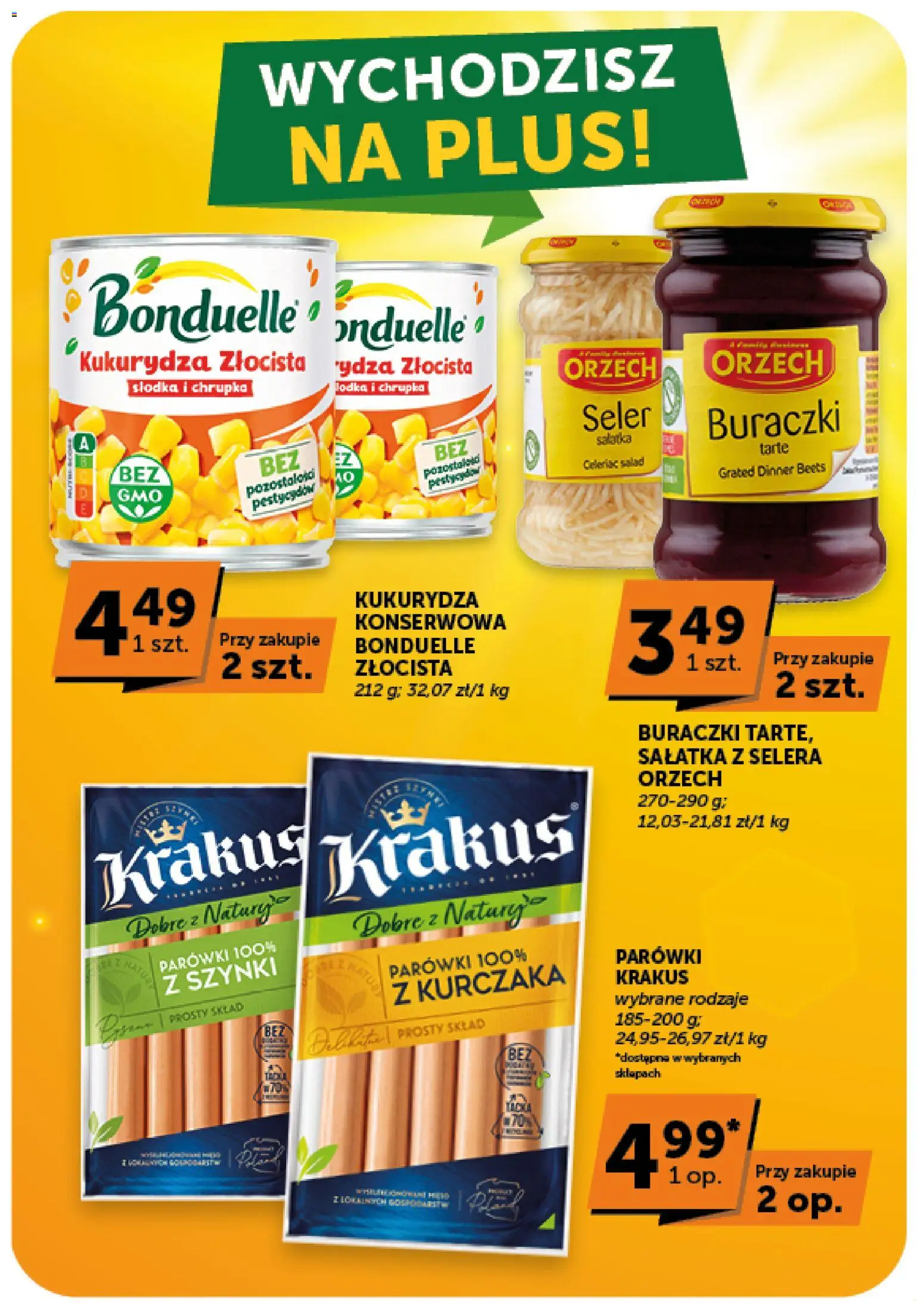 Euro Sklep gazetka - Market od 06.08.2026 | Strona: 18 | Produkty: Parówki z szynki, Kukurydza, Parówki, Sałatka