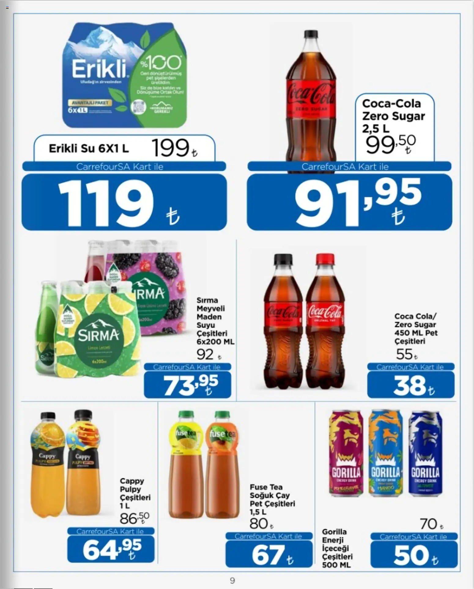 CarrefourSA Katalog - 01 Ekim 2026 tarihinden itibaren geçerlidir | Sayfa: 9 | Ürünler: Fuse tea, Çay, Mango, Soğuk çay