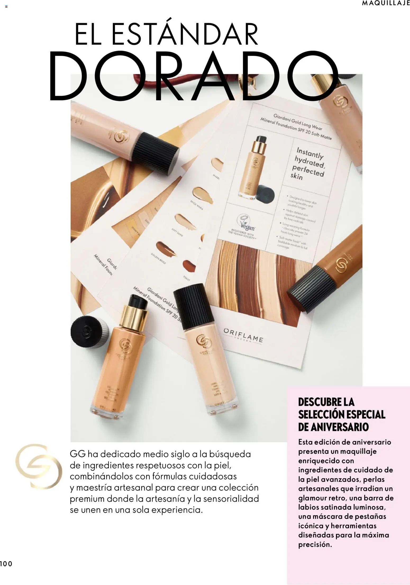 Oriflame - Catálogo Campaña 14 │ válido desde el 07/10/2026 | Página: 100 | Productos: Maquillaje, Ingredientes, Herramientas, Barra de labios