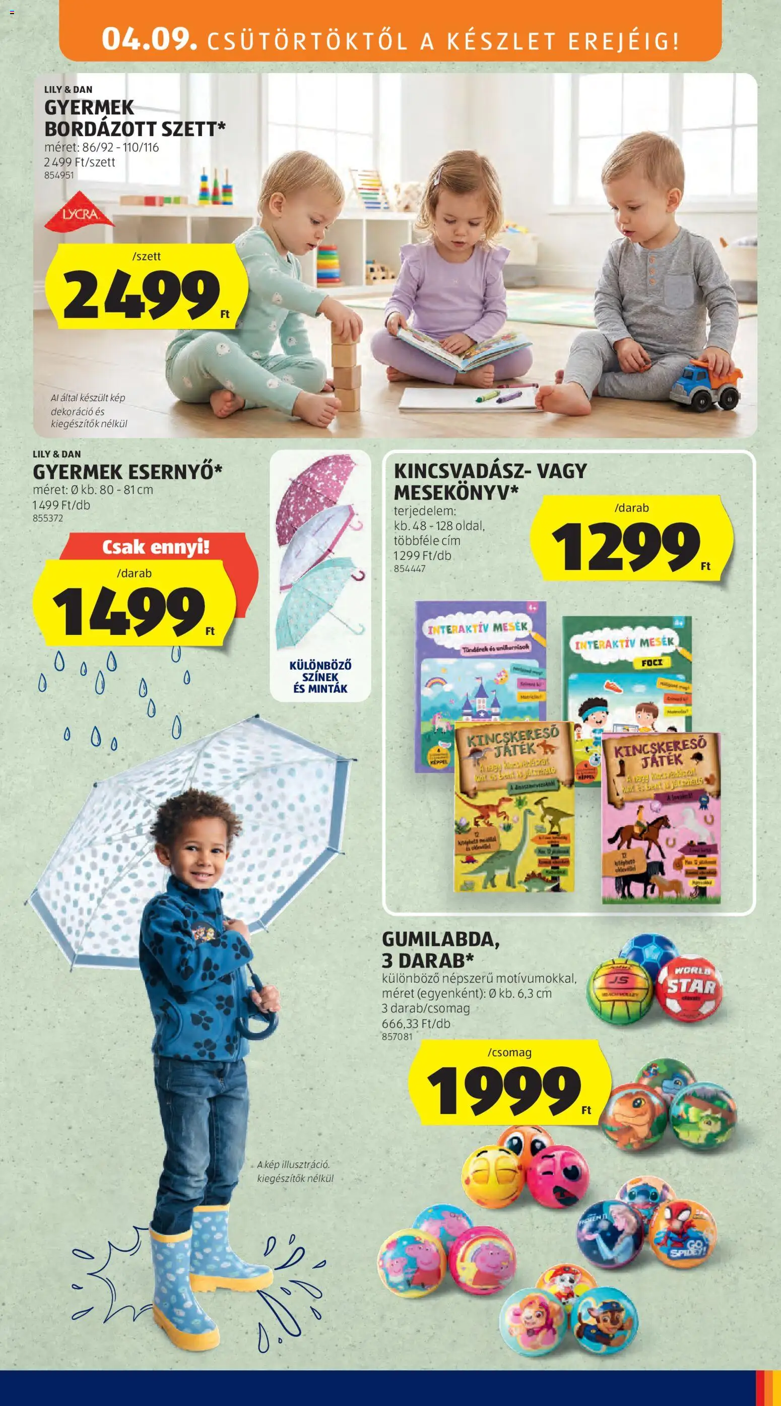 Aldi akciós ujság - amely érvényes a következő dátumtól: 09.04.2026 | Oldal: 23 | Termékek: Játék, Dekoráció