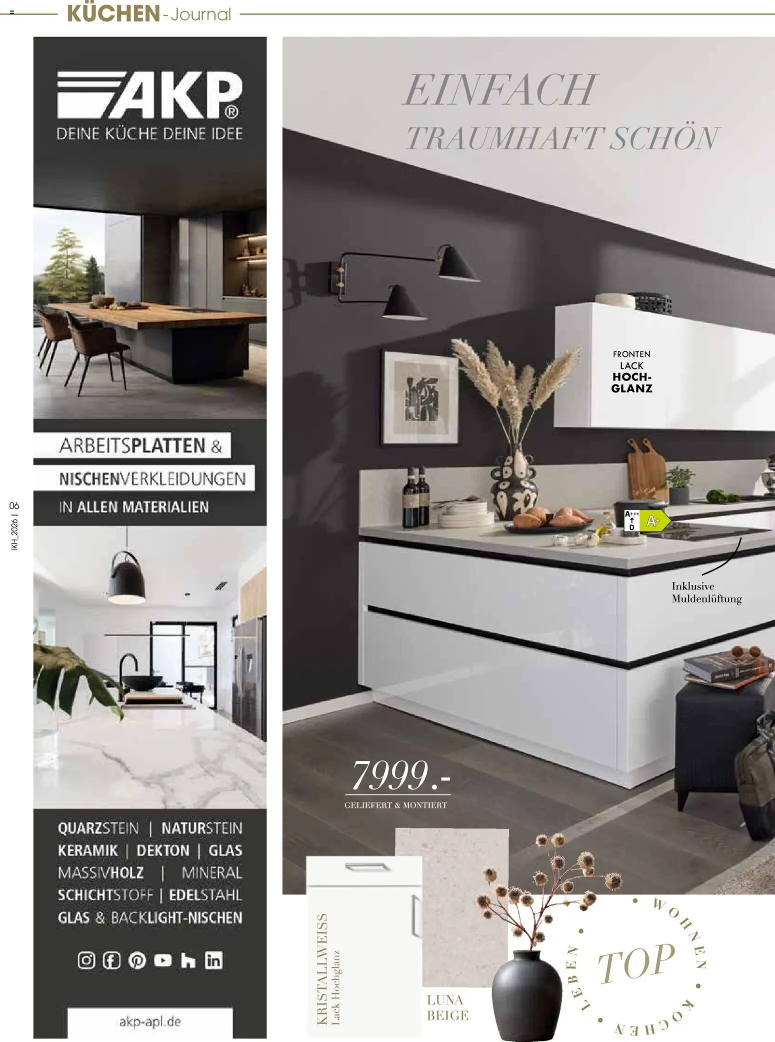Zurbrüggen Küchen Journal – gültig ab 27.05.2026 | Seite: 6 | Produkte: Küche