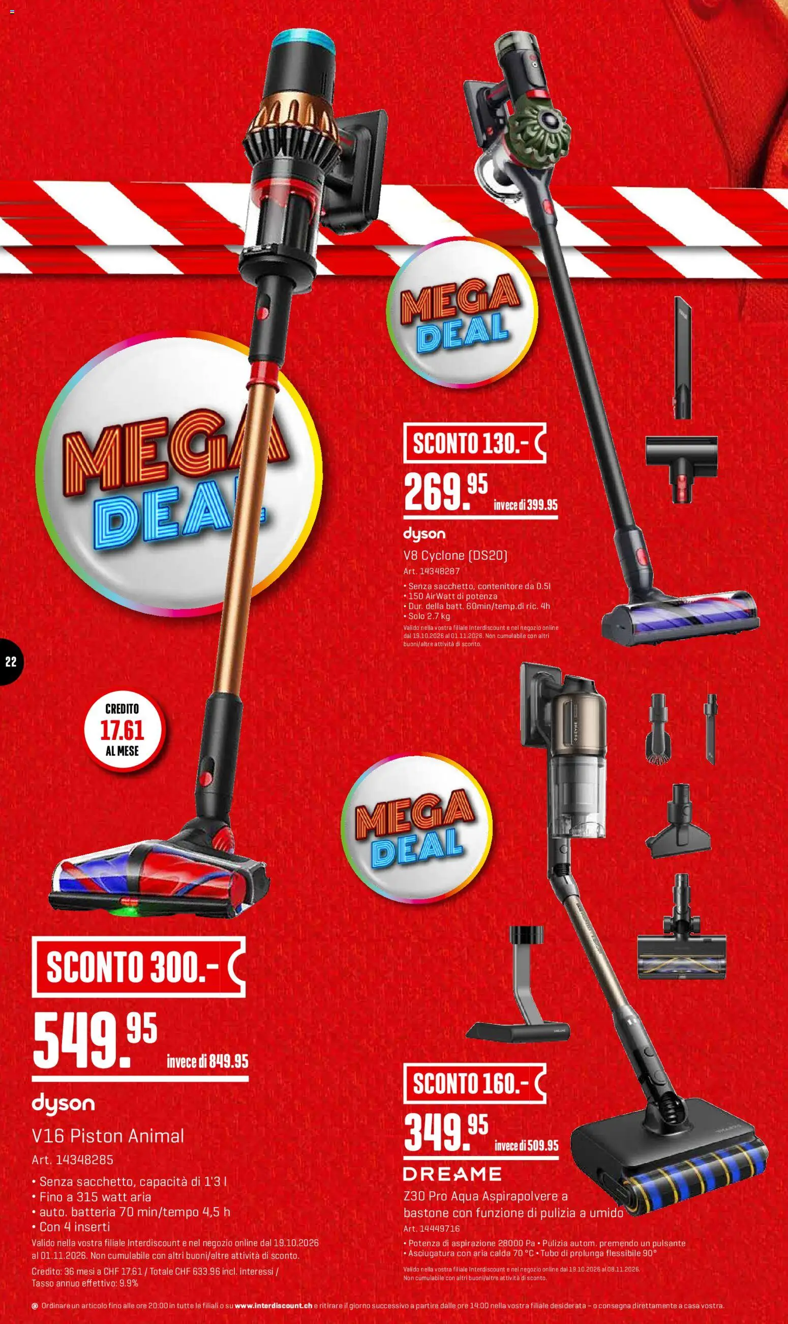 Interdiscount aktionen IT – gültig ab 19.10.2026 | Seite: 22 | Produkte: Dyson