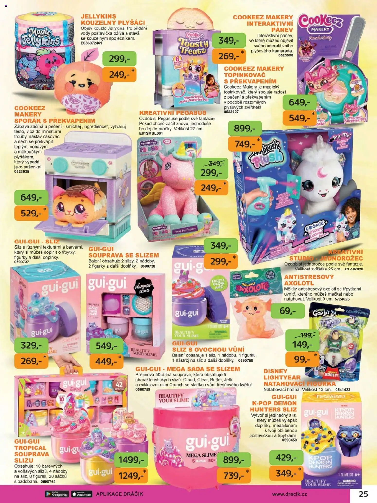 Dráčik katalog - Vánoce od 08.10.2026 | Strana: 25 | Produkty: Pánev, Plyšáci, Topinkovač, Šťáva