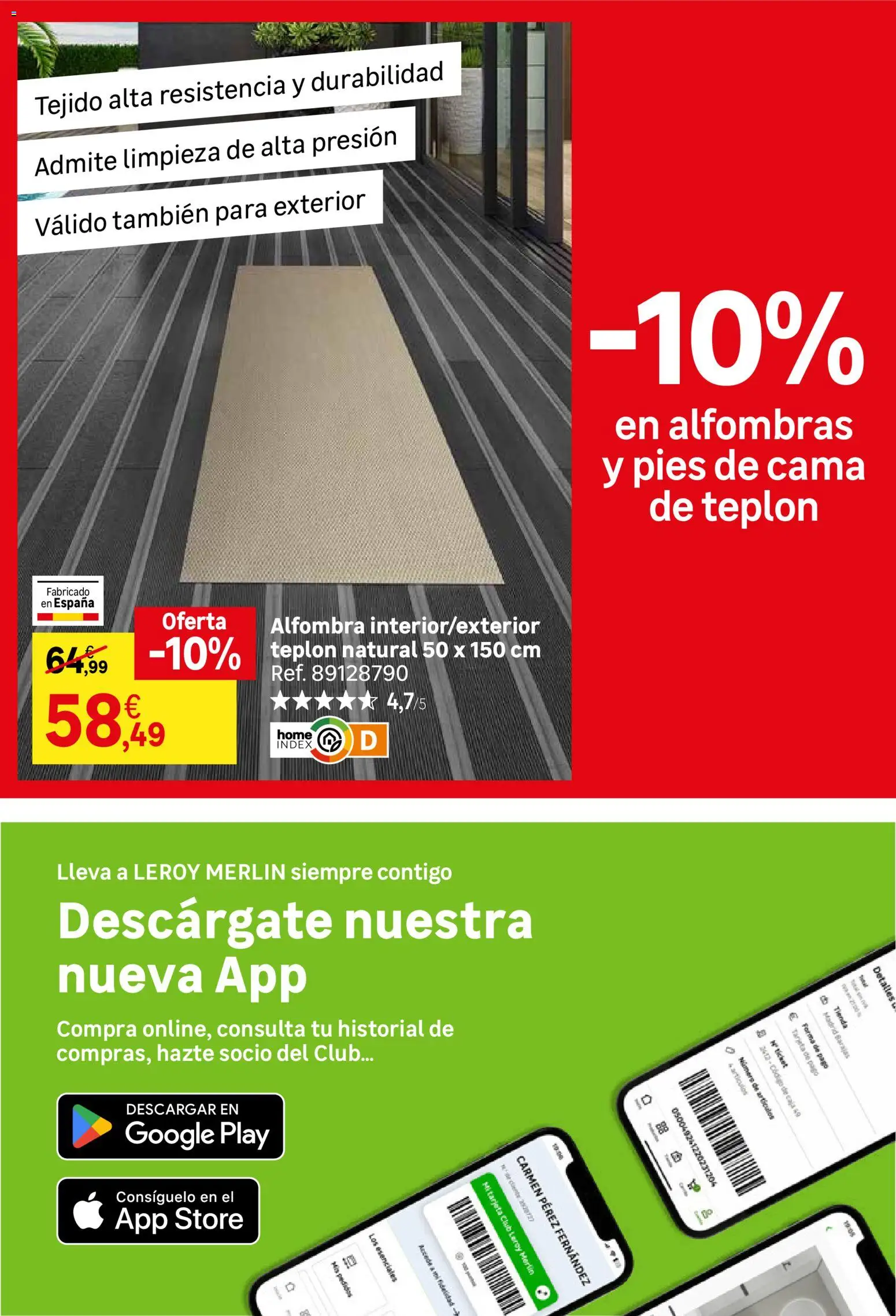 Leroy Merlin catálogo │ válido desde el 25/08/2026 | Página: 34 | Productos: Cama, Alfombra