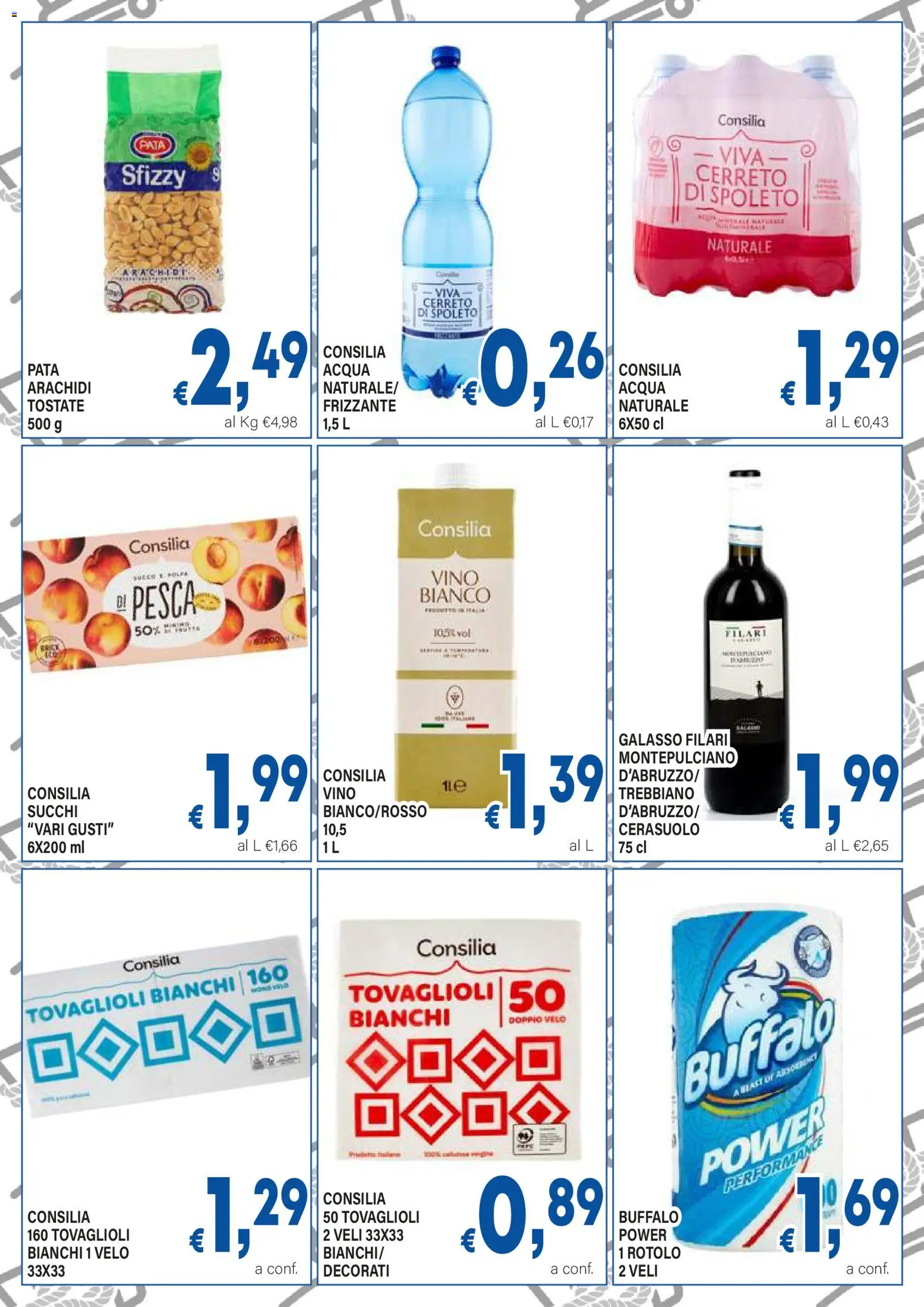 Volantino DEM del 30/06/2026 | Pagina: 17 | Prodotti: Acqua, Vino, Arachidi, Vino bianco