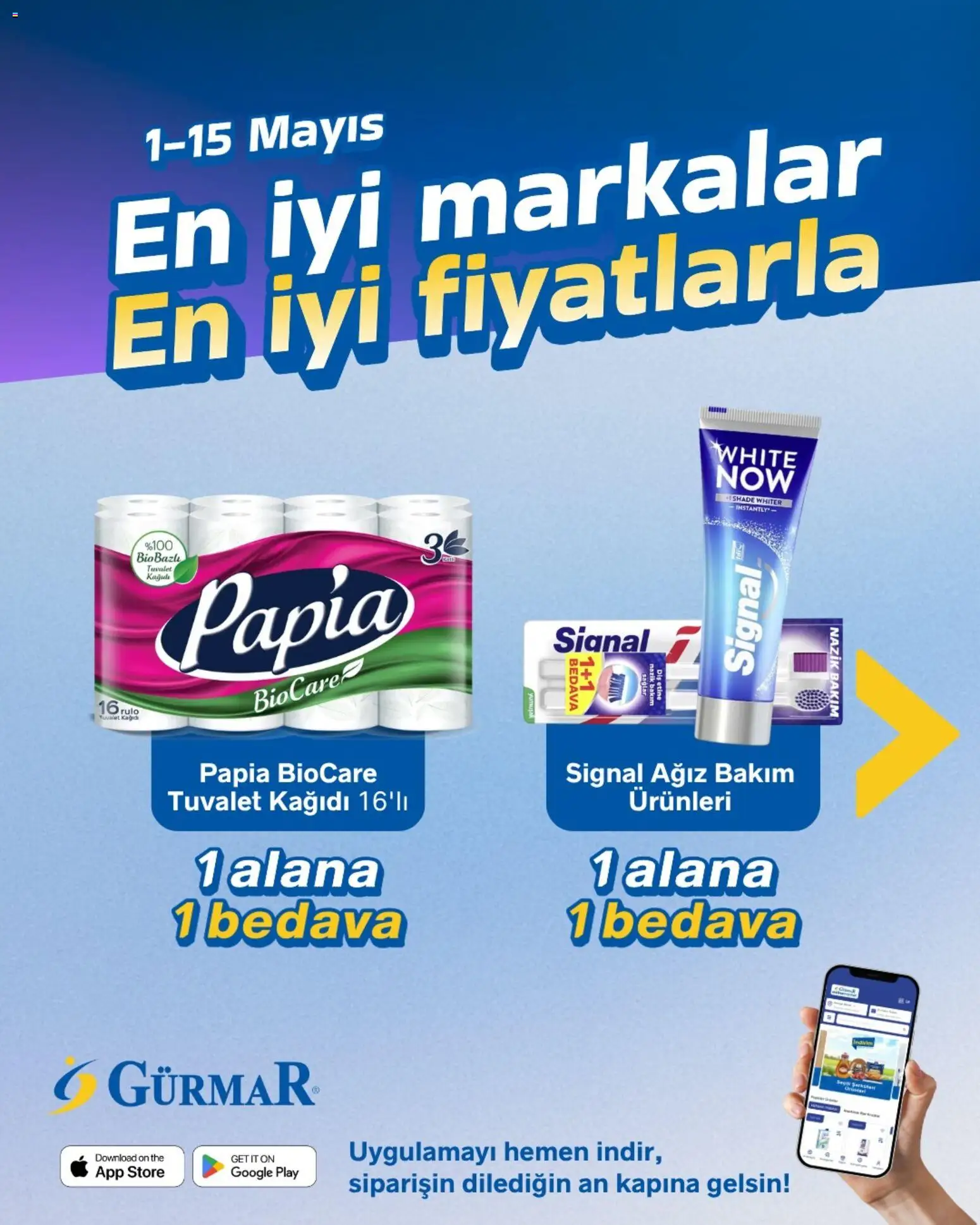 Gürmar Katalog - 01.05.2026 tarihinden itibaren geçerlidir | Sayfa: 1 | Ürünler: Tuvalet, Tuvalet kağıdı
