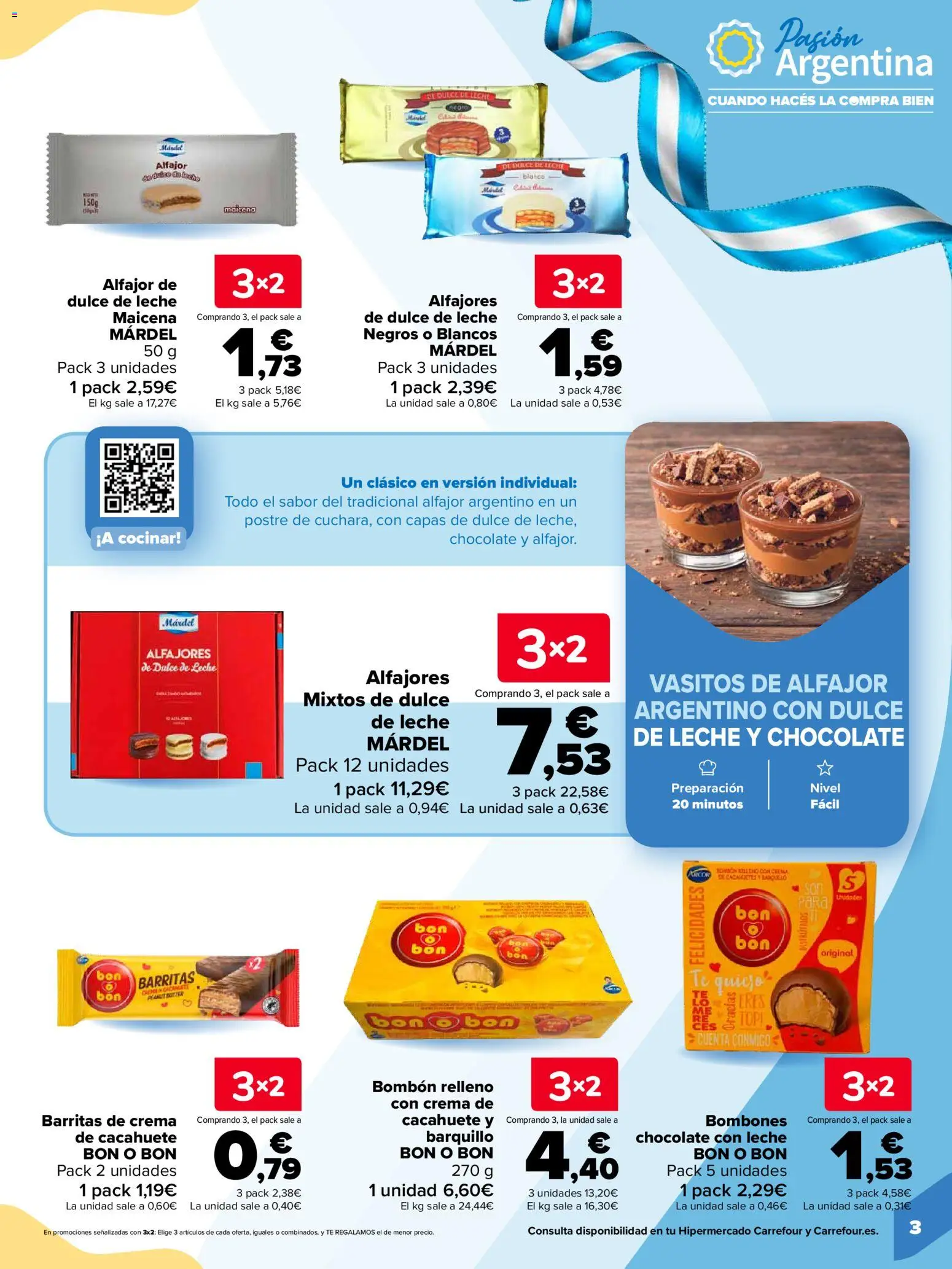 Carrefour Pasión Argentina │ válido desde el 06/10/2026 | Página: 3 | Productos: Crema de cacahuete, Chocolate, Crema, Té