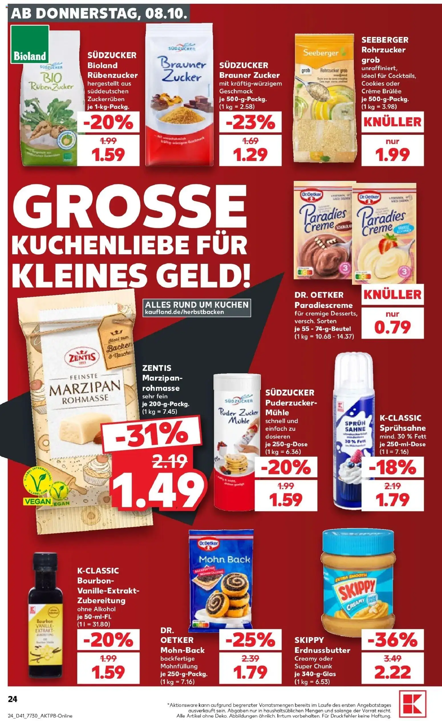 Prospekt Kaufland ab 05.10.2026 » Angebote Online zum Blättern | Seite: 34 | Produkte: Mühle, Puder, Creme brulee, Zucker