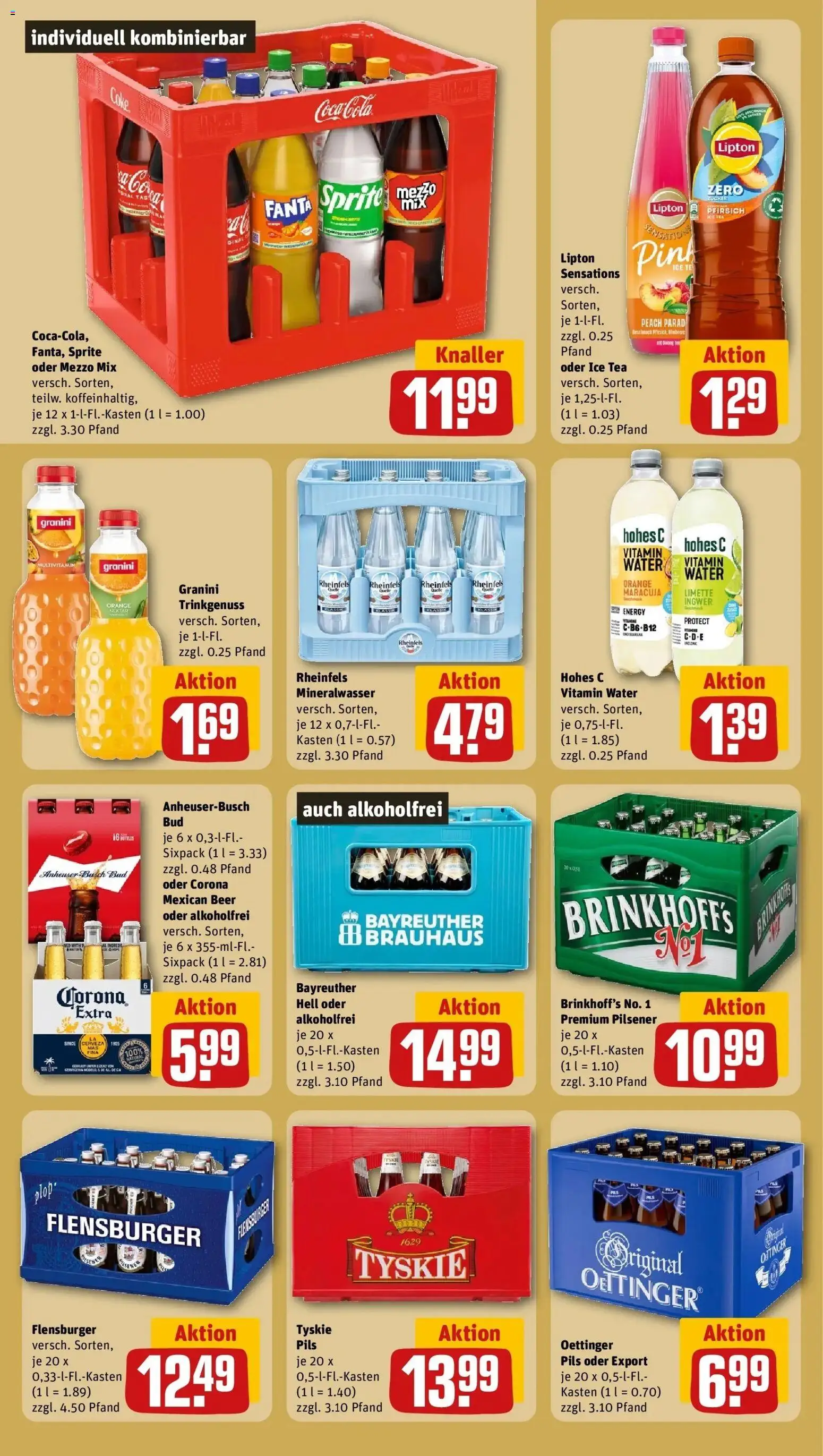 REWE Prospekt ab 28.09.2026 zum Blättern » Angebote | Seite: 24 | Produkte: Tyskie, Pils, Pfirsich, Granini