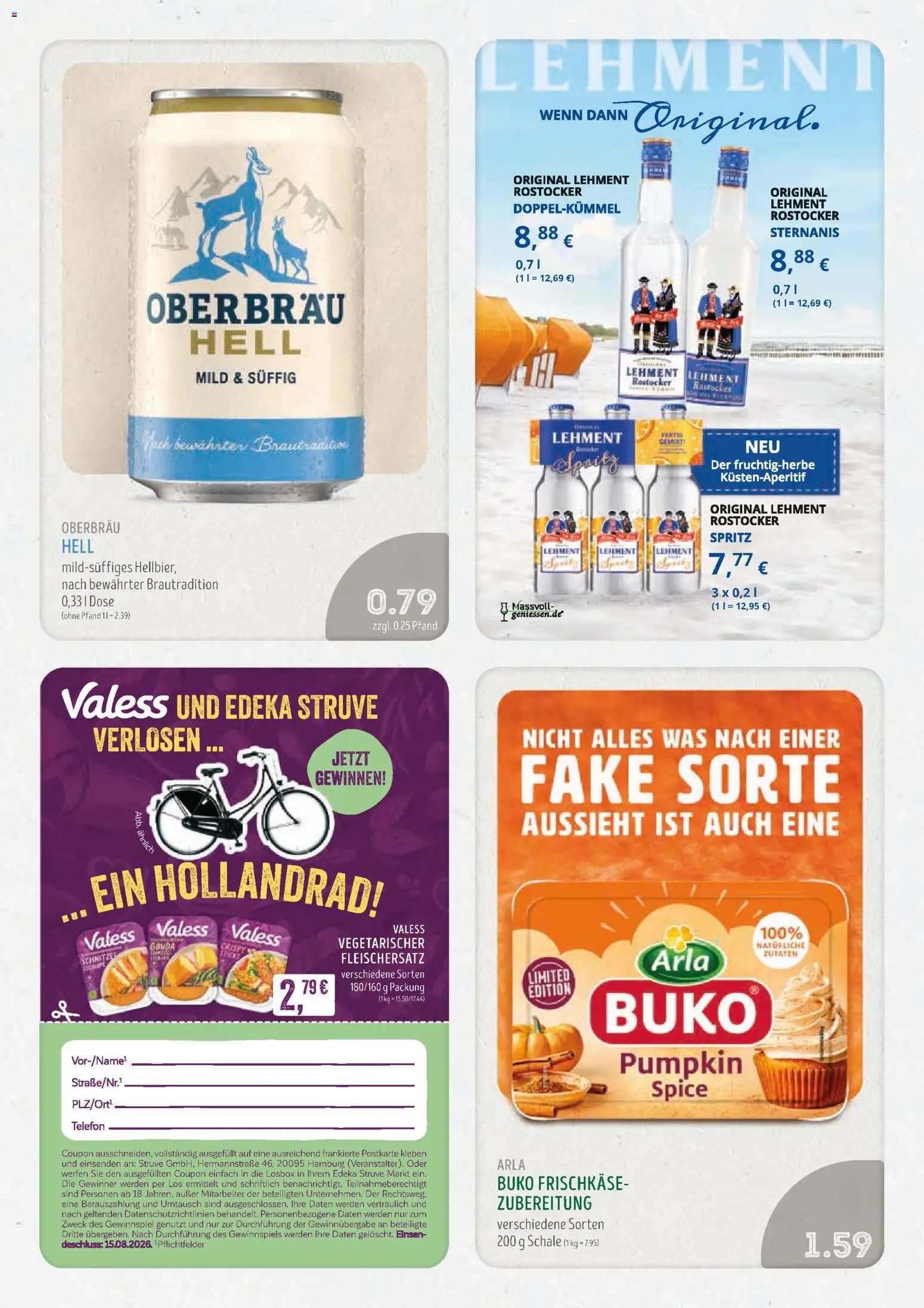 Edeka Struve Prospekt – gültig ab 10.08.2026 | Seite: 13 | Produkte: Gouda, Telefon, Frischkase