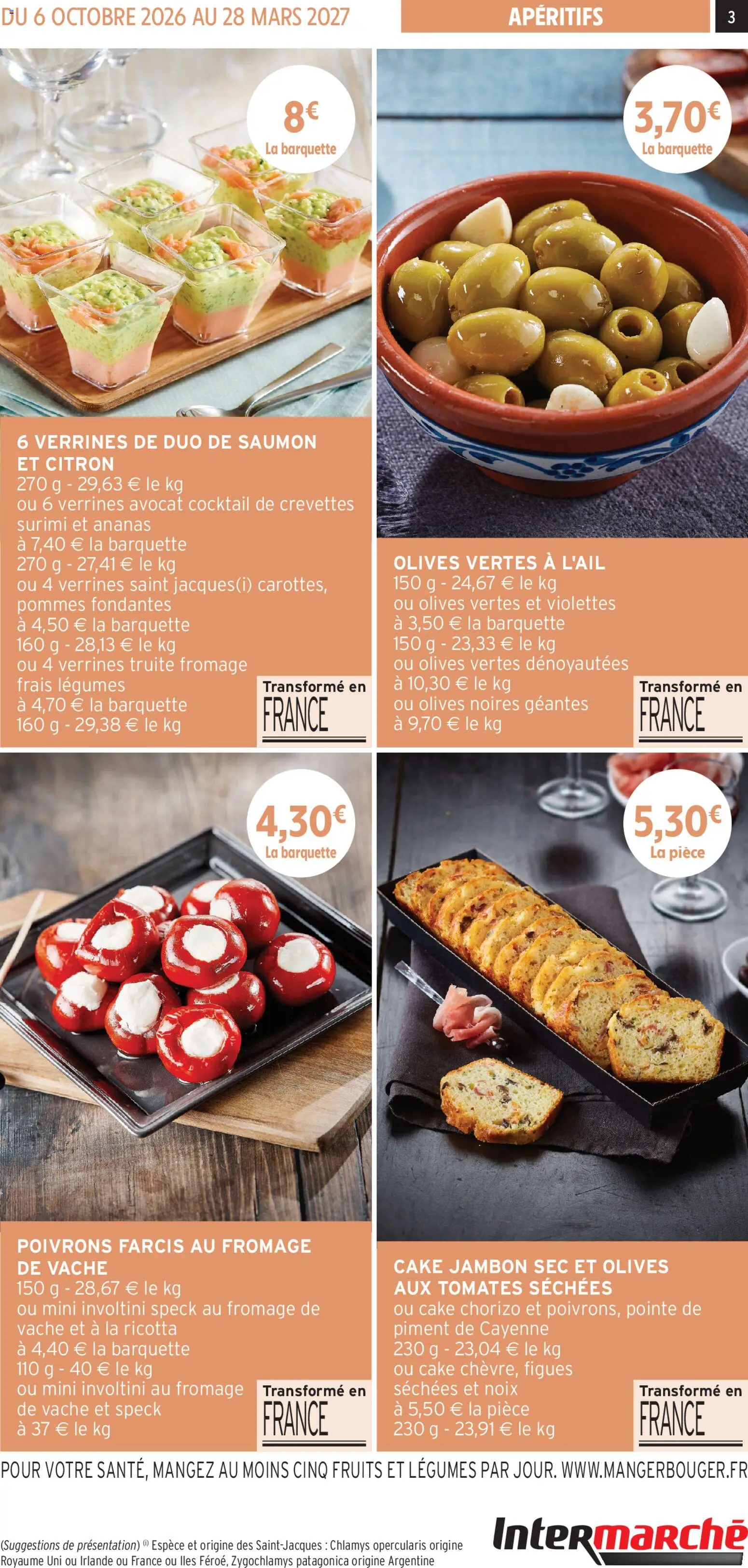 {H1} | Page: 3 | Produits: Truite, Figues, Jambon, Ricotta