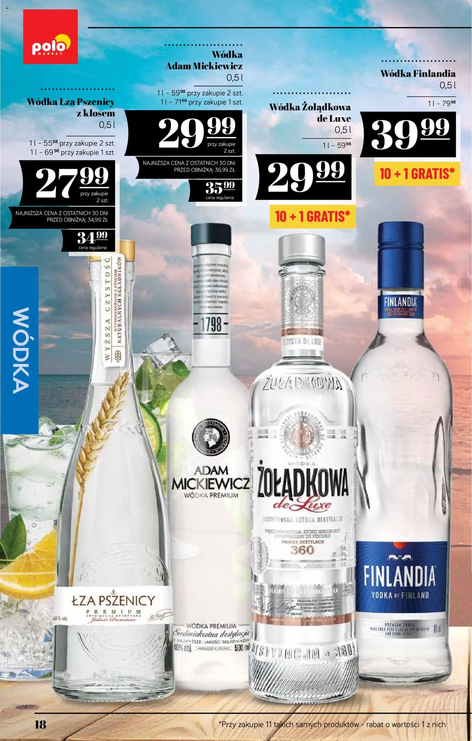 POLOmarket katalog - Alkoholi od 16.07.2026 | Strona: 18 | Produkty: Wódka finlandia, Vodka, Wódka