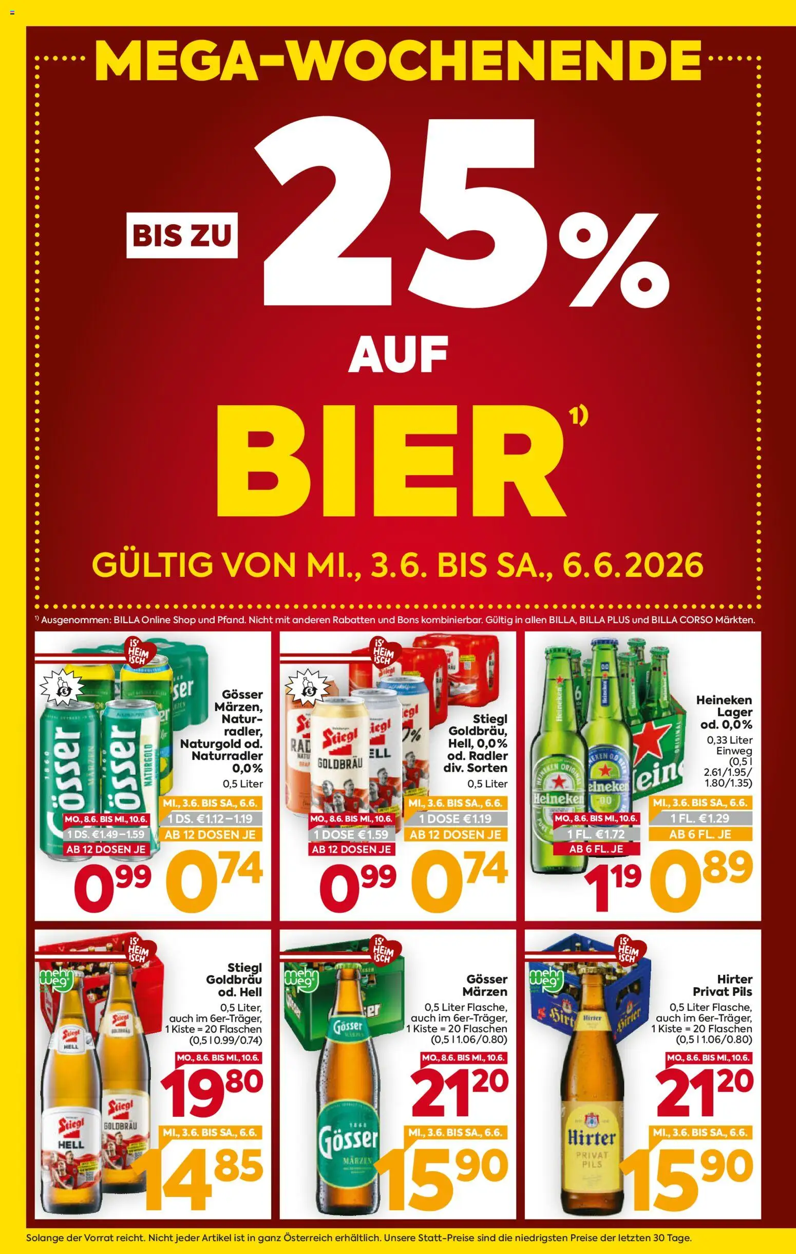 Billa - Kärnten gültig ab 03.06.2026 | Seite: 2 | Produkte: Bier