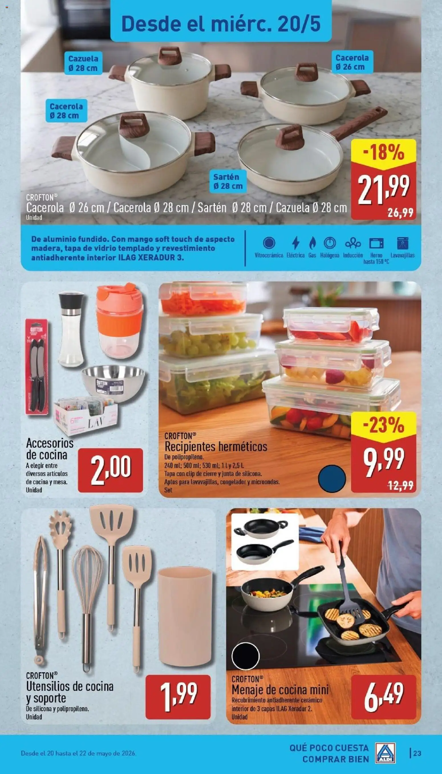 Aldi folleto Canarias │ válido desde el 18.05.2026 | Página: 23 | Productos: Congelador, Horno, Cocina, Ρούτερ