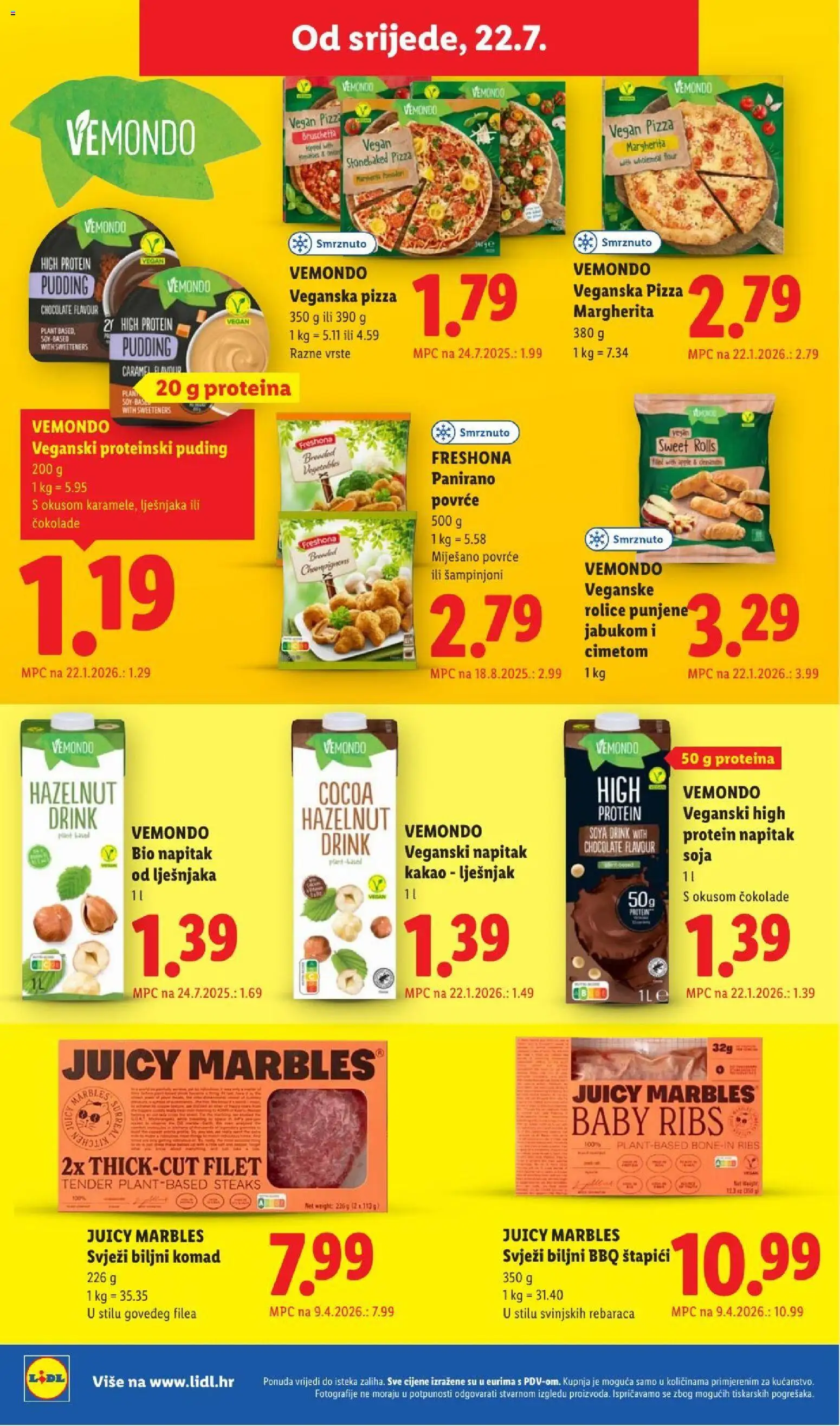 Lidl katalog | vrijedi od 20.07.2026 | Stranica: 66 | Proizvodi: Freshona, Pizza, Šampinjoni, Štapići