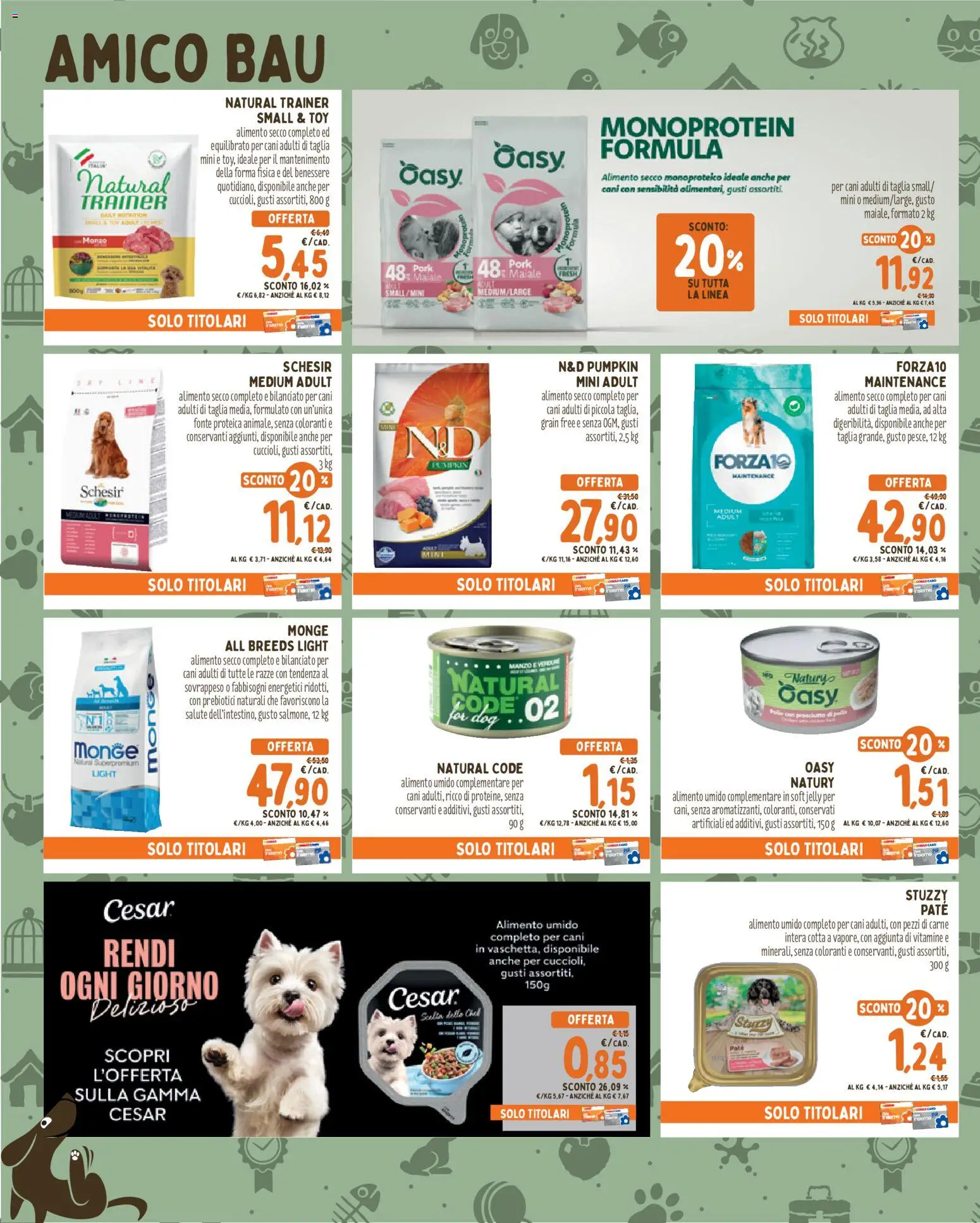 Volantino Conad del 30/07/2026 | Pagina: 2 | Prodotti: Paté, Maiale, Verdure, Prosciutto