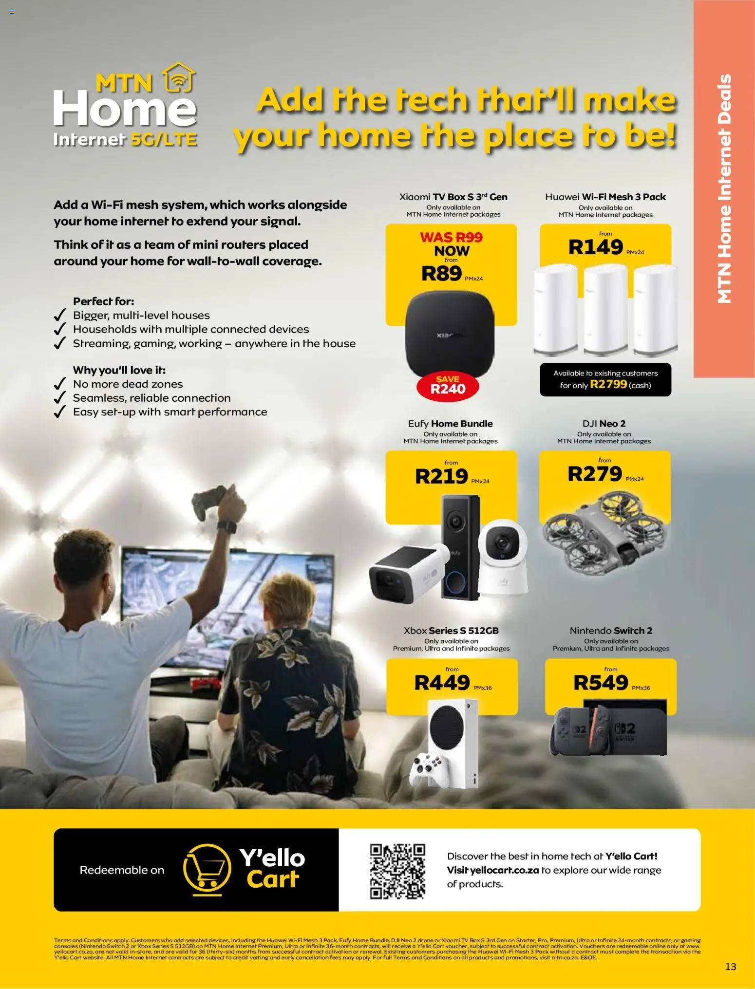 New MTN catalogue – valid from 08.06.2026 | Page: 13 | Products: Xbox, TV, Box, Switch