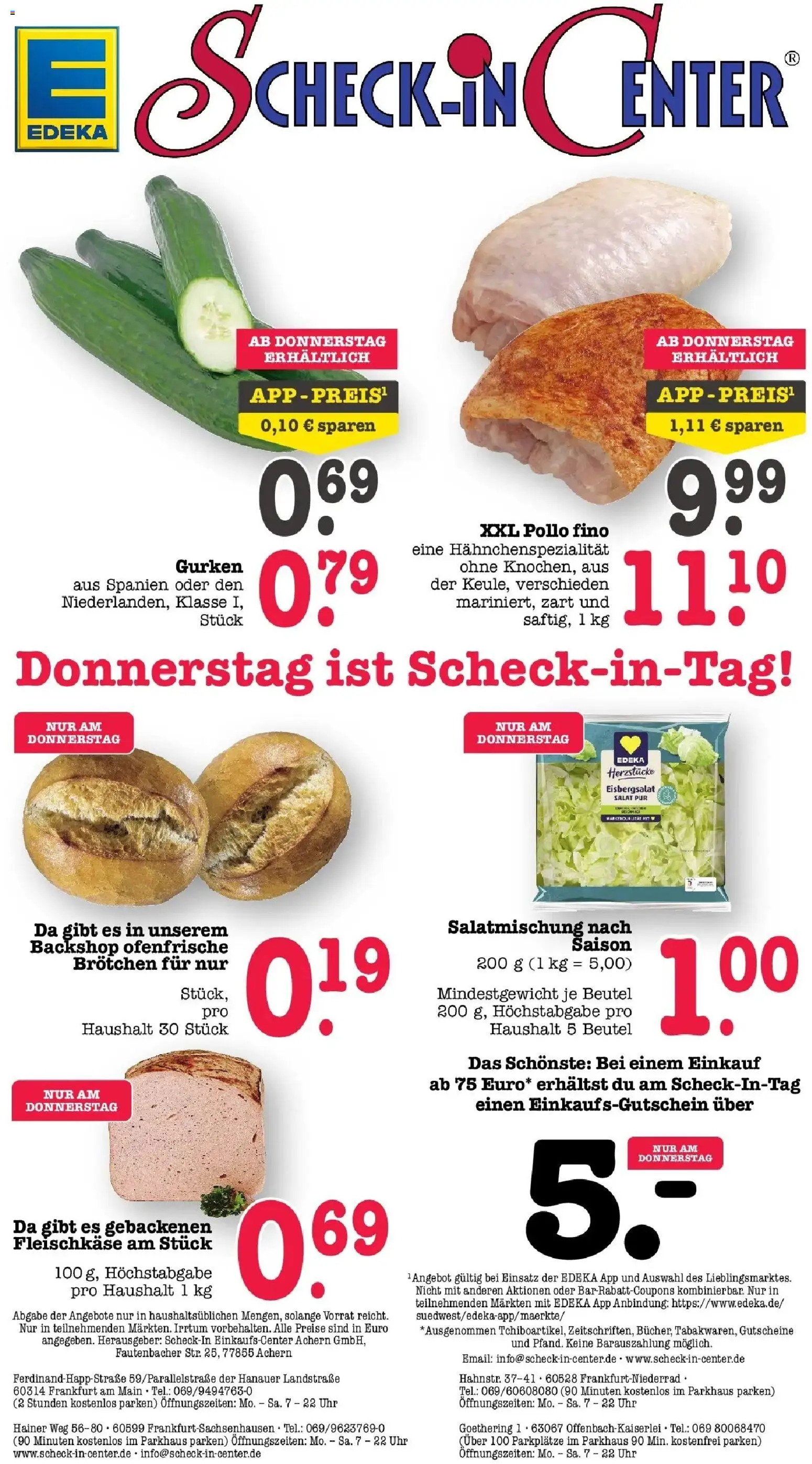 Edeka Prospekt Offenbach (ab 31.08.2026) » Angebote Online | Seite: 70 | Produkte: Eisbergsalat, Gurken, Salat, Uhr