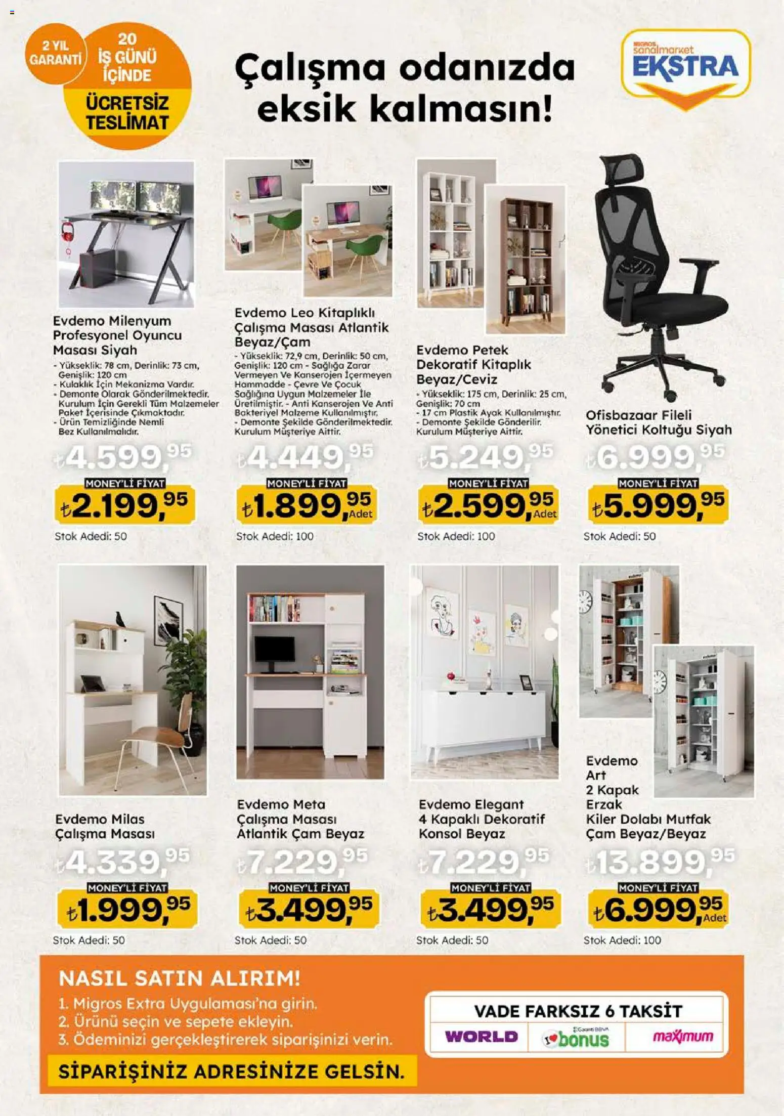 Migros Katalog - 5M Migroskop Dijital - 10 Eylül 2026 tarihinden itibaren geçerlidir | Sayfa: 132 | Ürünler: Kitaplık, Çalışma masası, Oyuncu, Kulaklık