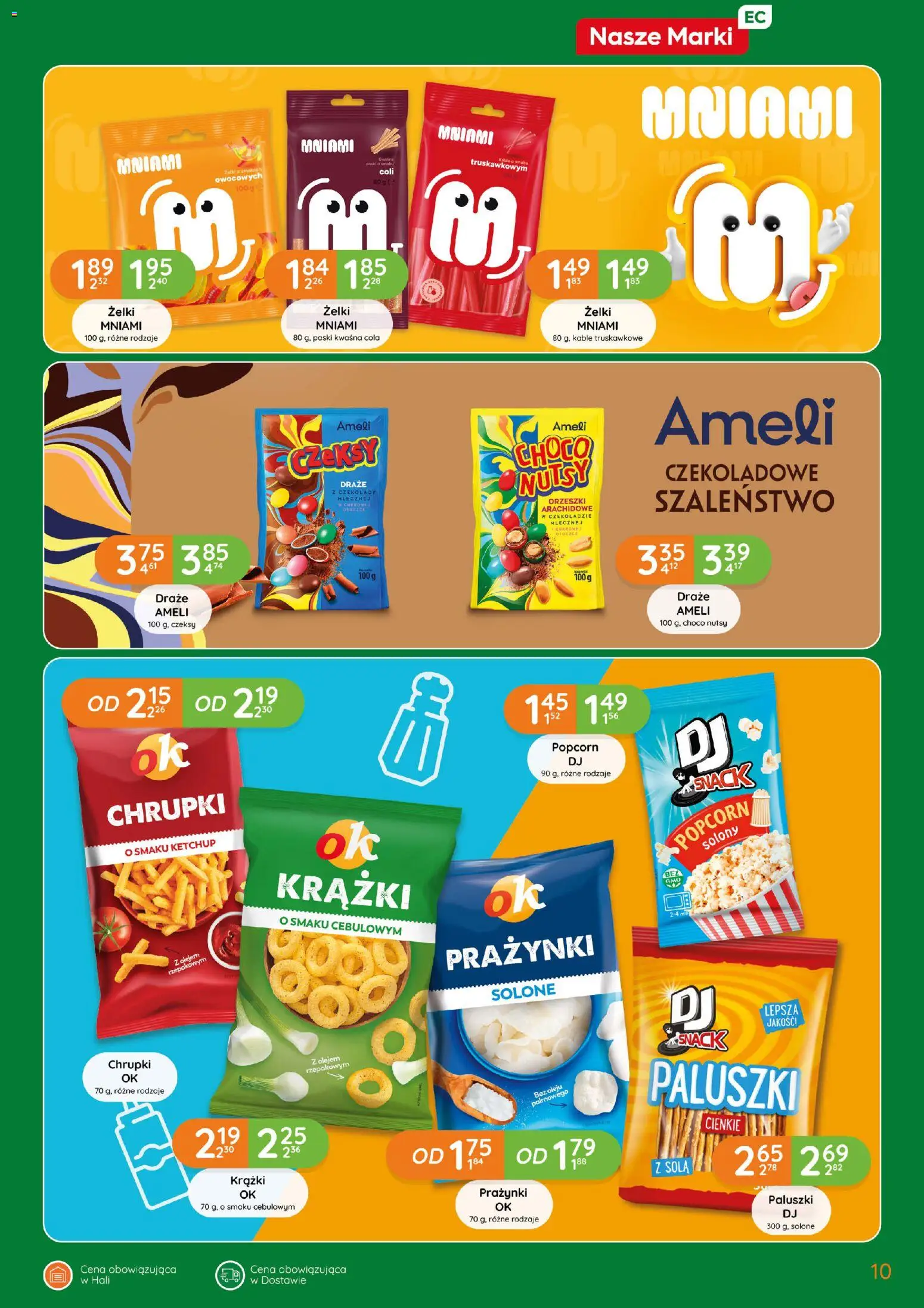 Eurocash gazetka od 15.10.2026 | Strona: 10 | Produkty: Czekolady, Ketchup, Chrupki, Paluszki