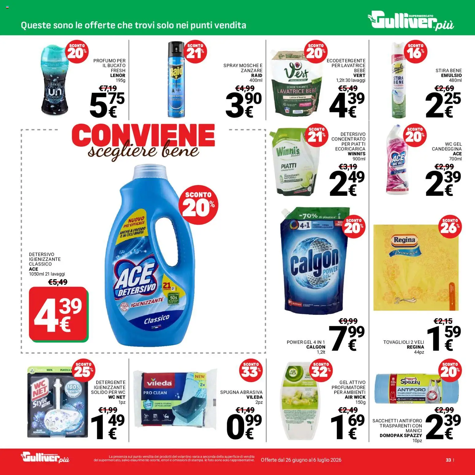 Volantino Gulliver del 26/06/2026 | Pagina: 33