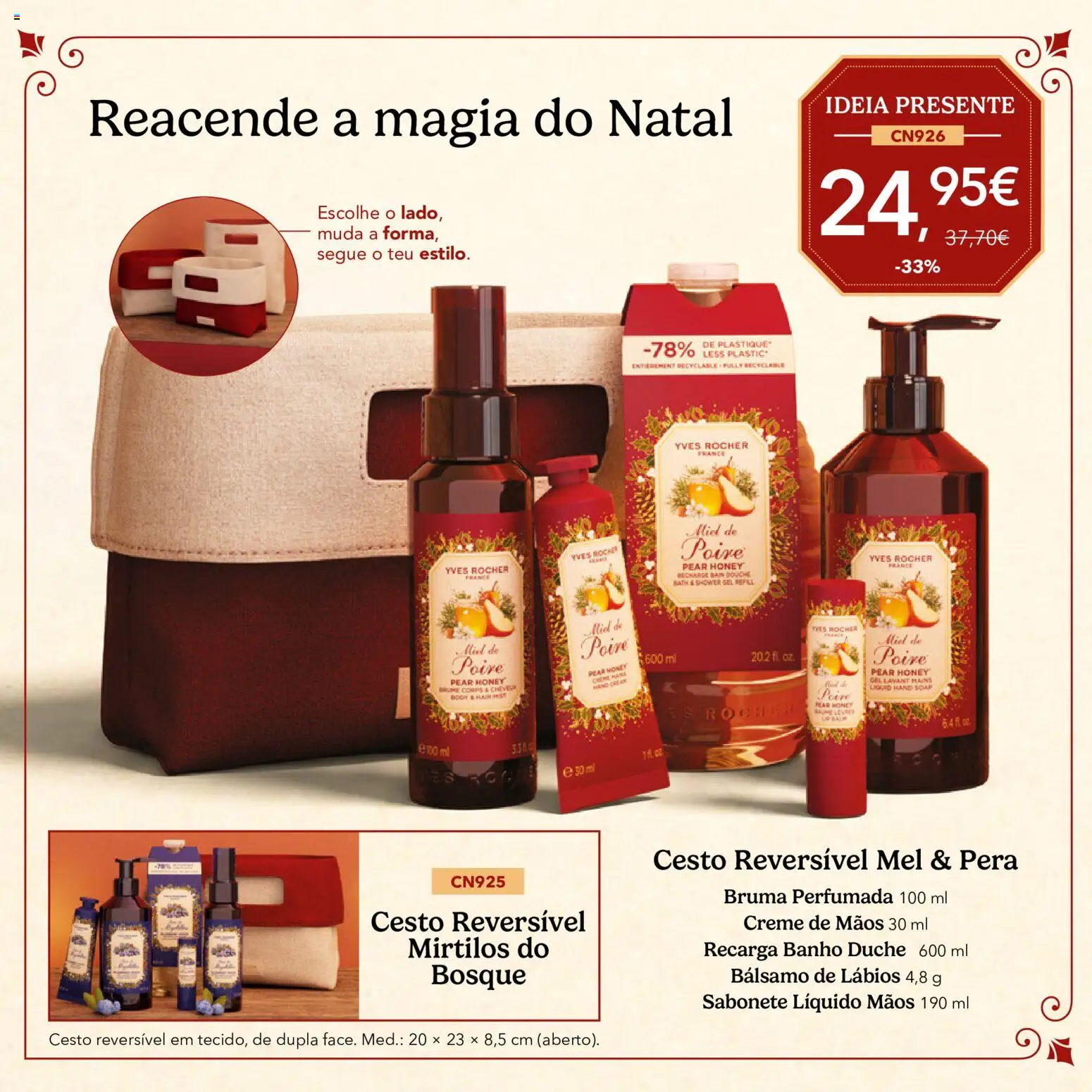 Yves Rocher Catálogo de natal │ válido de 21/10/2026 | Página: 19 | Produtos: Sabonete líquido, Sabonete, Mel, Mirtilos