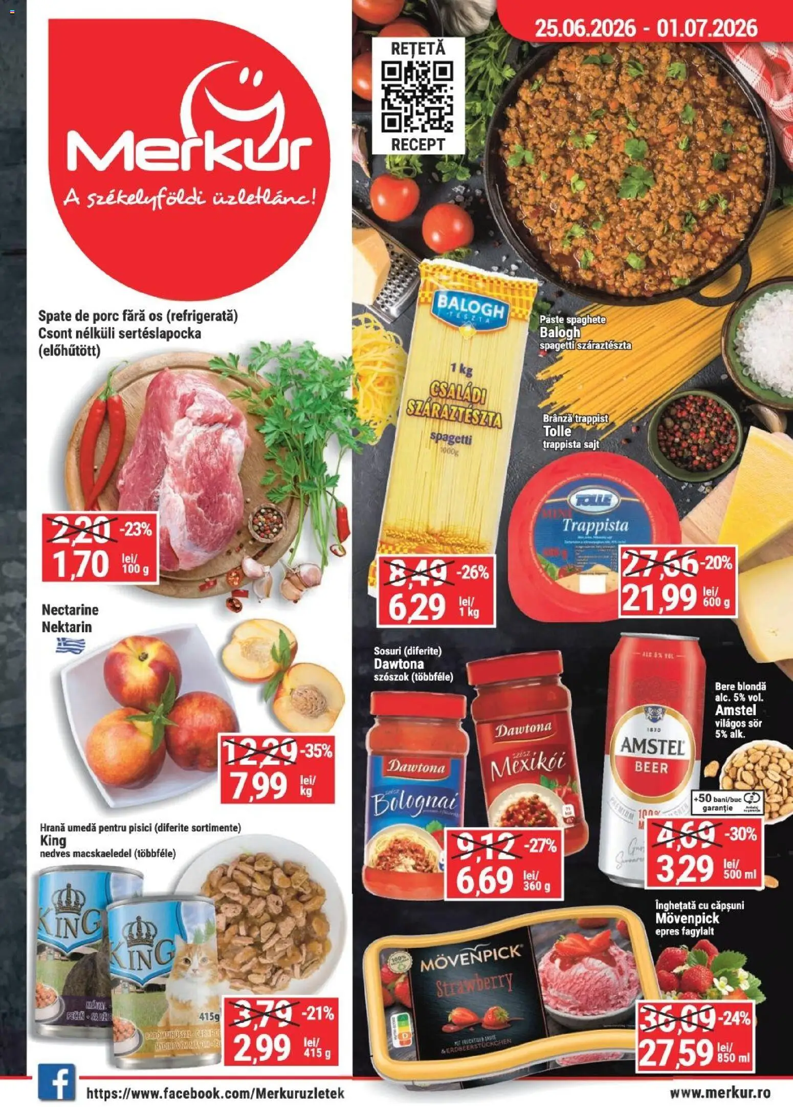 Noul catalog Merkur – valabil de la 25.06.2026 | Pagină: 1 | Produse: Temizlik kovası, Brânză, Căpșuni, Paste