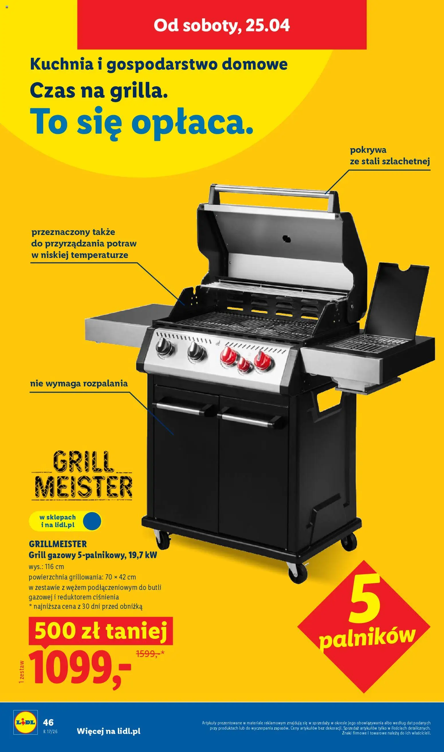 Lidl Katalog od 20.04.2026 | Strona: 60 | Produkty: Grill, Grill gazowy
