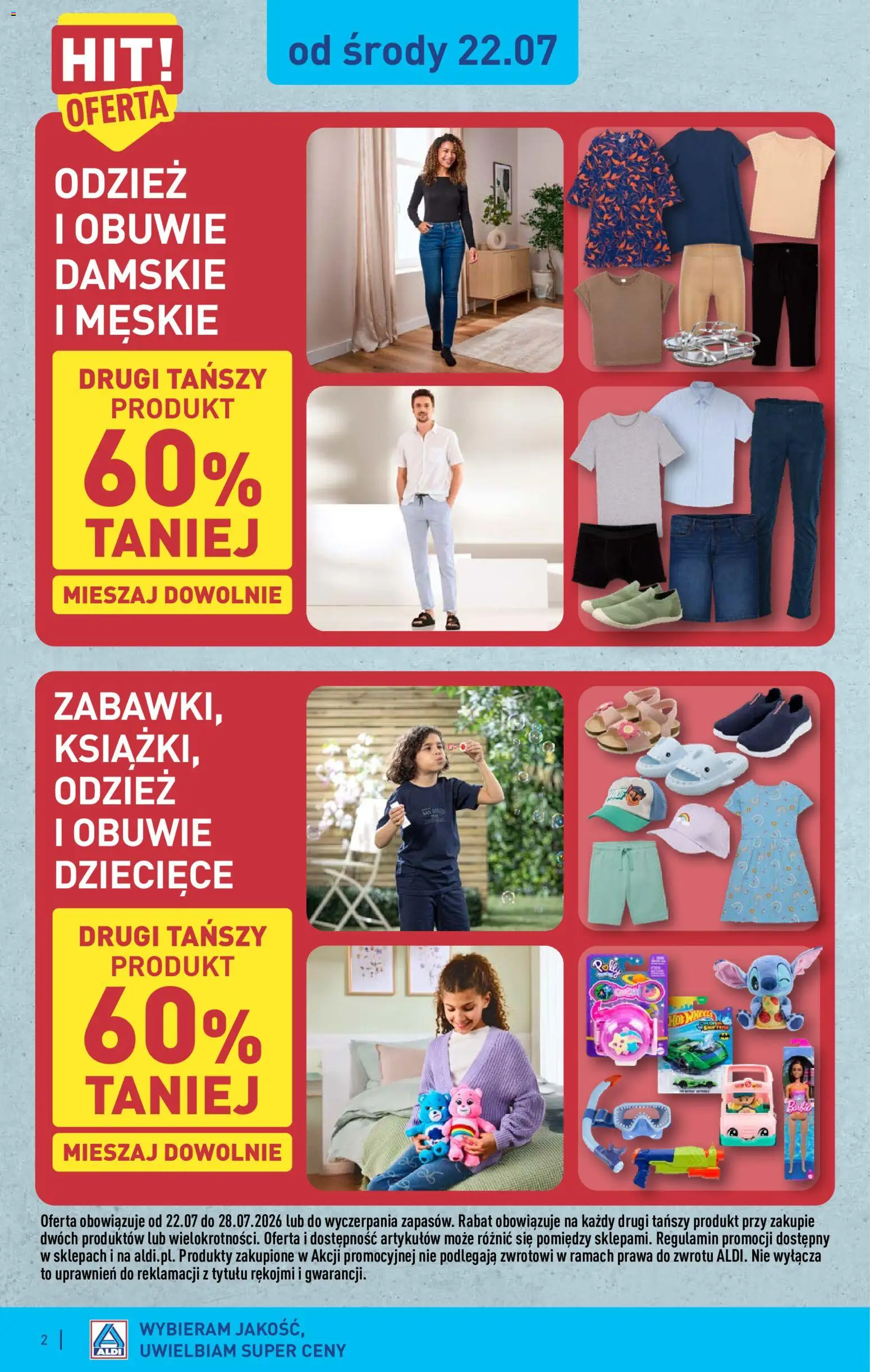 Aldi Polsko leták - Ostatnie sztuki w wybranych sklepach od 22.07.2026 | Strana: 2
