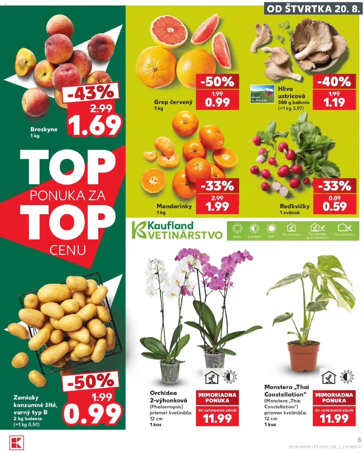 Kaufland SK akciós ujság - amely érvényes a következő dátumtól: 2026.08.20. | Oldal: 5