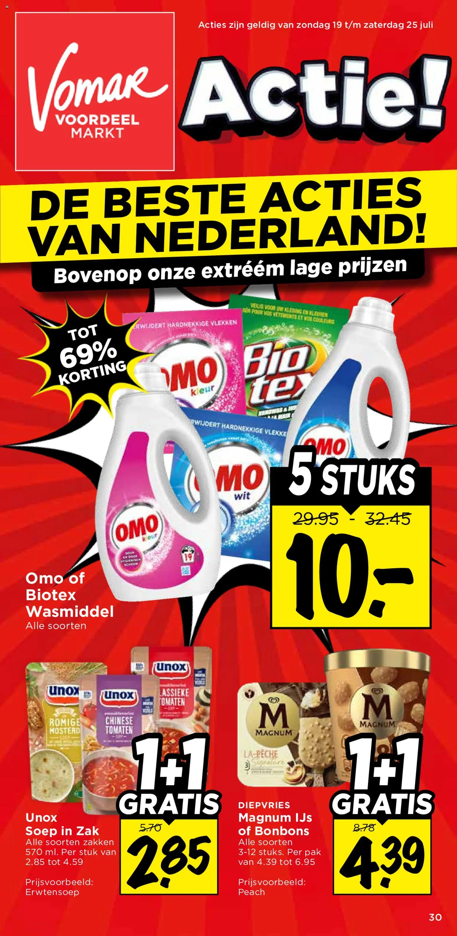 {H1} | Pagina: 1 | Producten: Wasmiddel, Tomaten, NOS, Zak