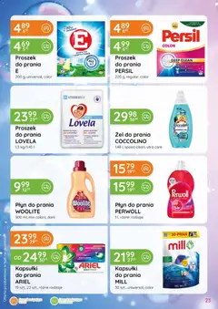 Pogląd oferty "Eurocash gazetka - Katalog Chemiczny" - ważna od 06.08.2026 | Strona: 23 | Produkty: Proszek, Kapsułki ariel, Ariel, Proszek do prania