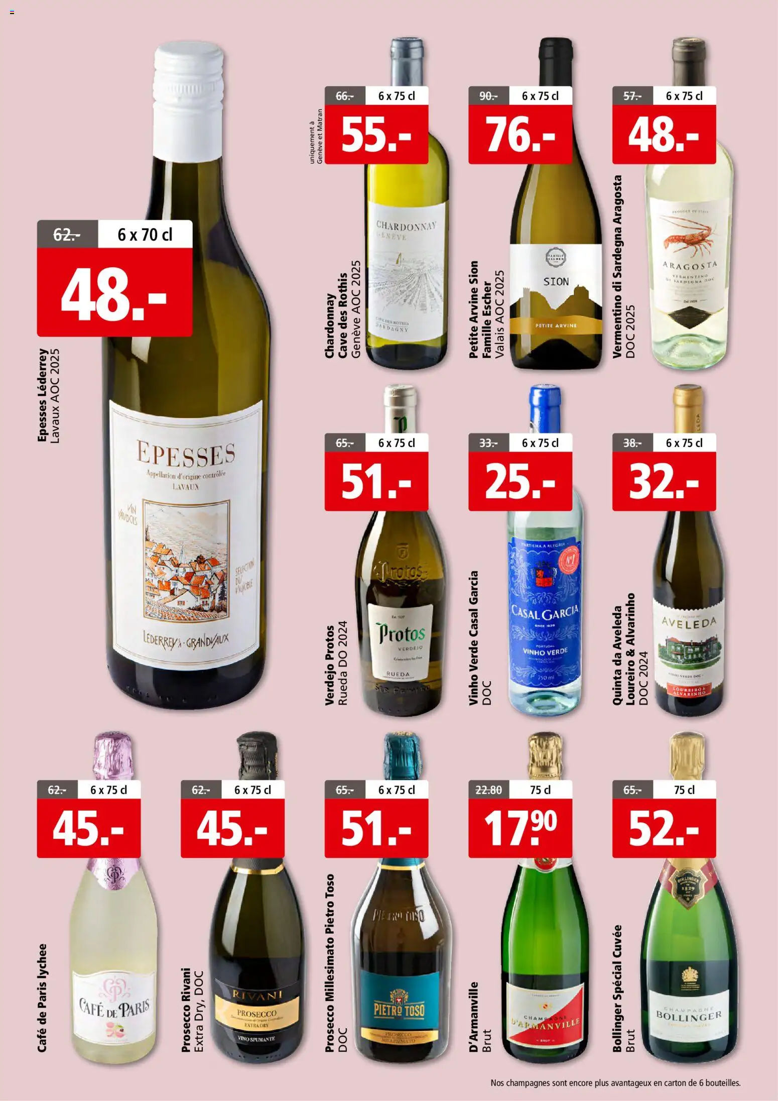 Aligro aktionen Gourmand Chavannes, Matran, Genf, Sitten – gültig ab 26.10.2026 | Seite: 10 | Produkte: Prosecco