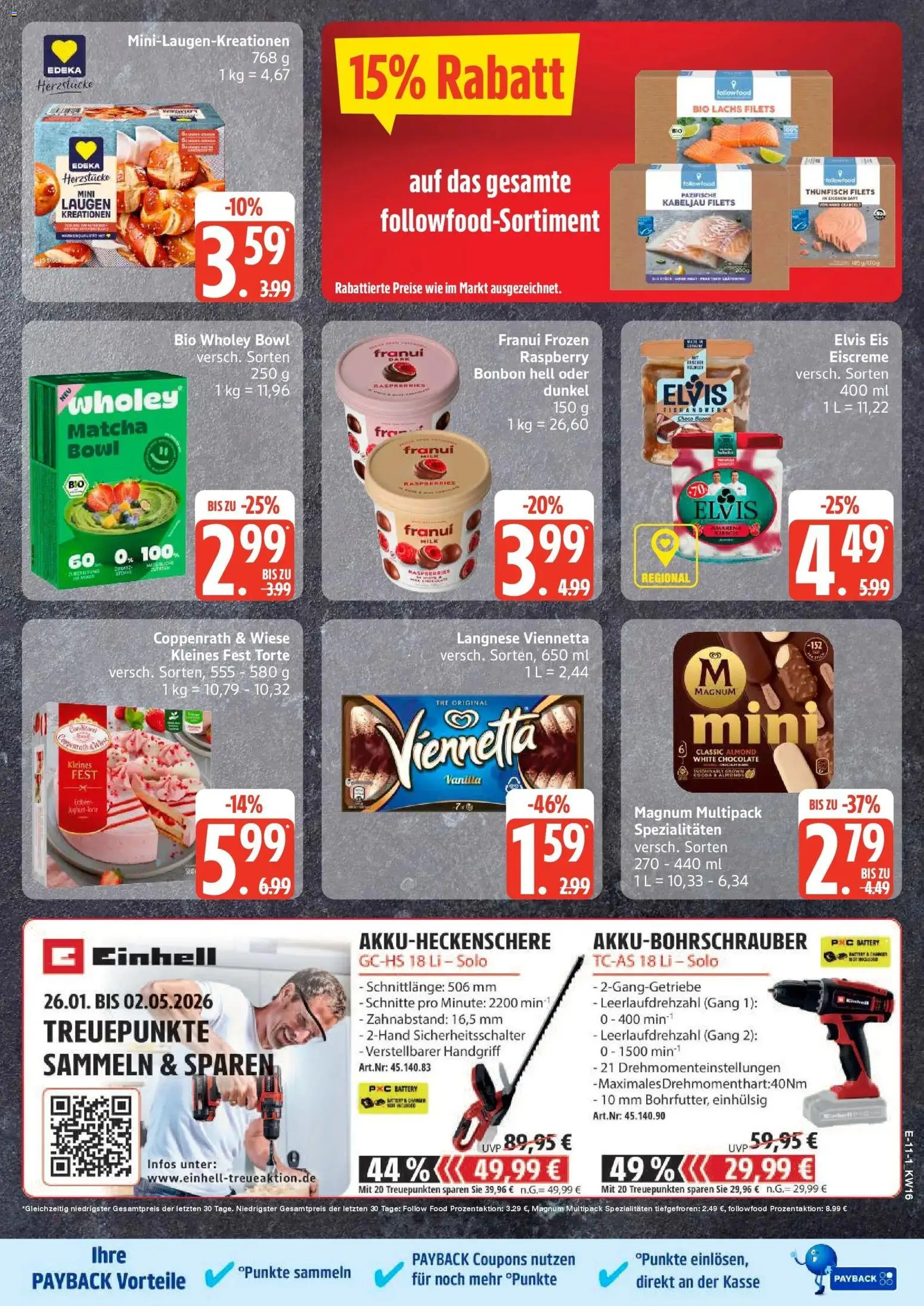 Edeka prospekt Hamburg	 – gültig ab 13.04.2026 | Seite: 13 | Produkte: Langnese, Thunfisch, Eiscreme, Lachs