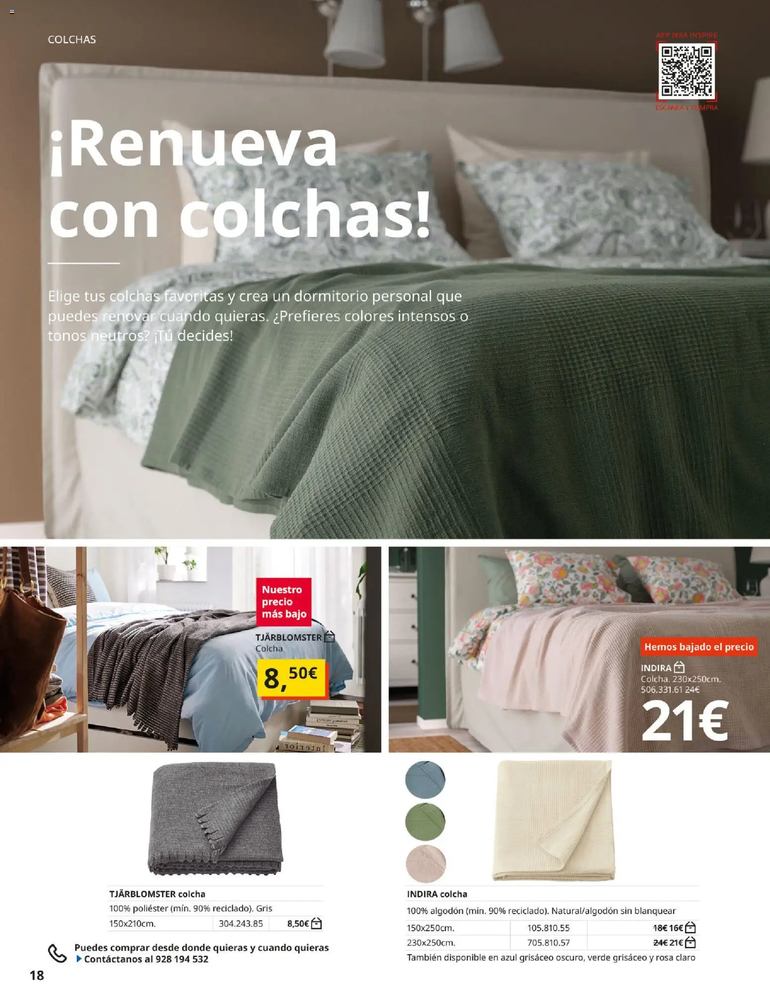 IKEA - Ropa de cama │ válido desde el 01/09/2026 | Página: 18 | Productos: Algodón, Colcha