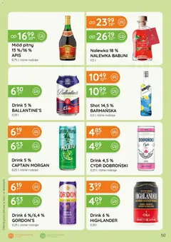 Pogląd oferty "Eurocash gazetka - Katalog Alkoholowy" - ważna od 01.05.2026 | Strona: 50 | Produkty: Miód, Miód pitny, Captain Morgan, Gin