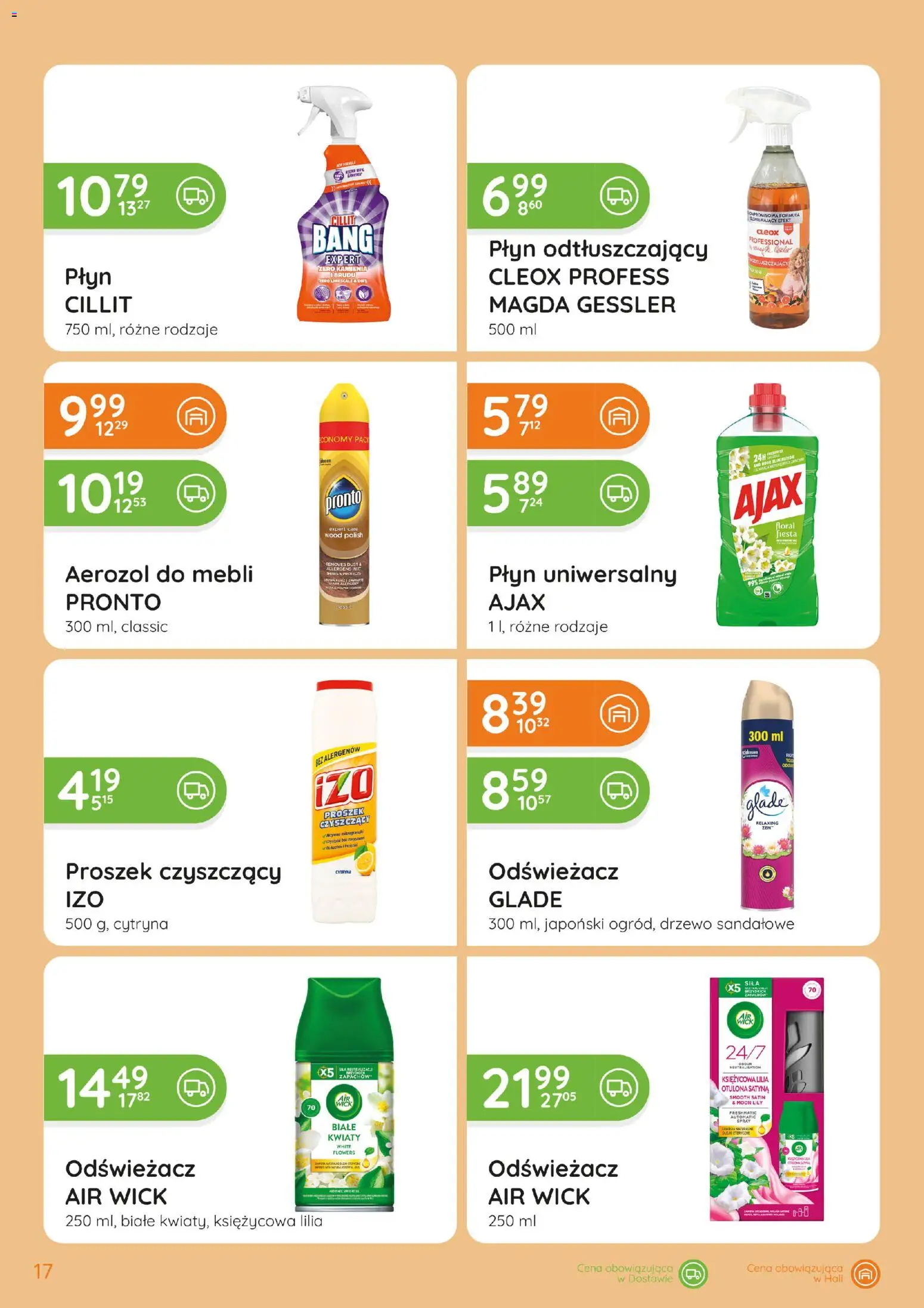 Eurocash gazetka - Katalog Chemiczny od 01.10.2026 | Strona: 17 | Produkty: Odświeżacz, Air Wick, Cillit bang, Kwiaty