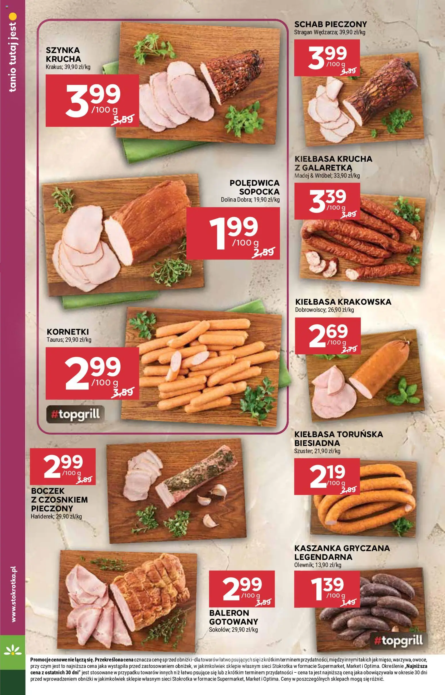 Stokrotka gazetka - Market od 02.07.2026 | Strona: 8 | Produkty: Kiełbasa, Stokrotka, Kiełbasa krakowska, Owoce