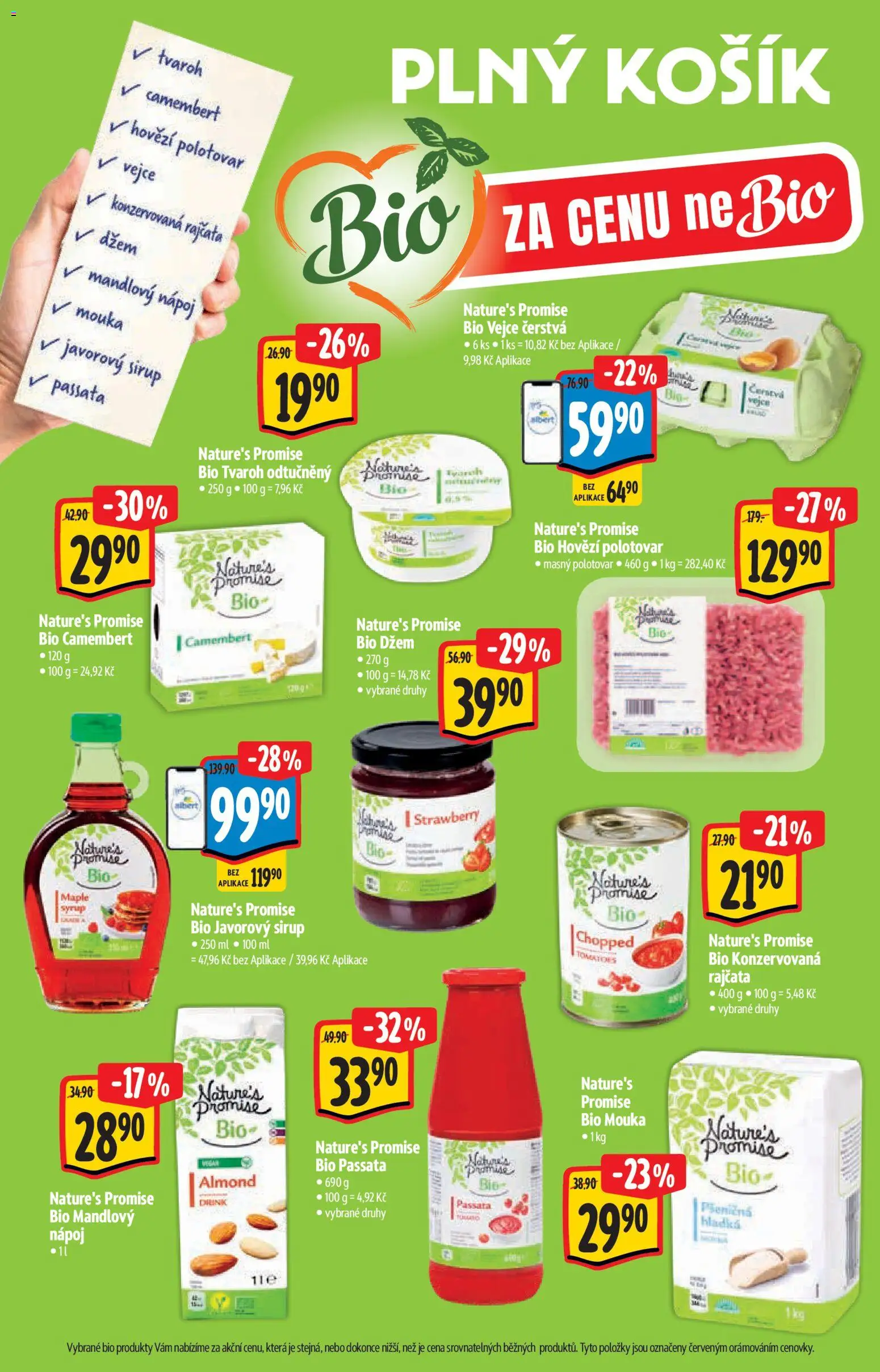 Albert katalog - Supermarket - Bio od 02.09.2026 | Strana: 21 | Produkty: Tvaroh, Košík, Passata, Tvaroh odtučněný