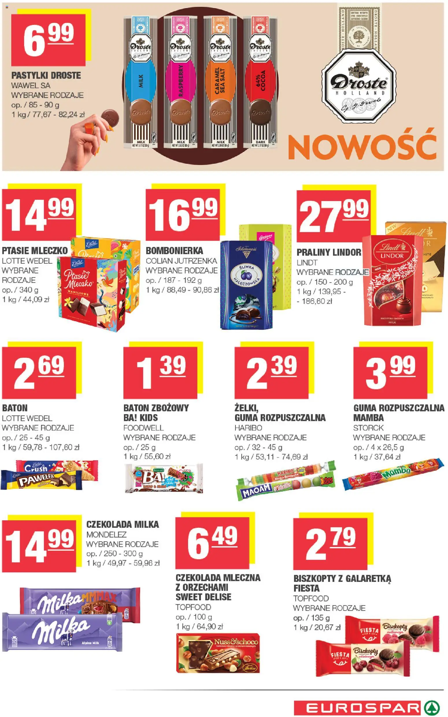 Spar gazetka - Eurospar od 09.09.2026 | Strona: 11 | Produkty: Czekolada mleczna, Biszkopty, Bombonierka, Czekolada milka