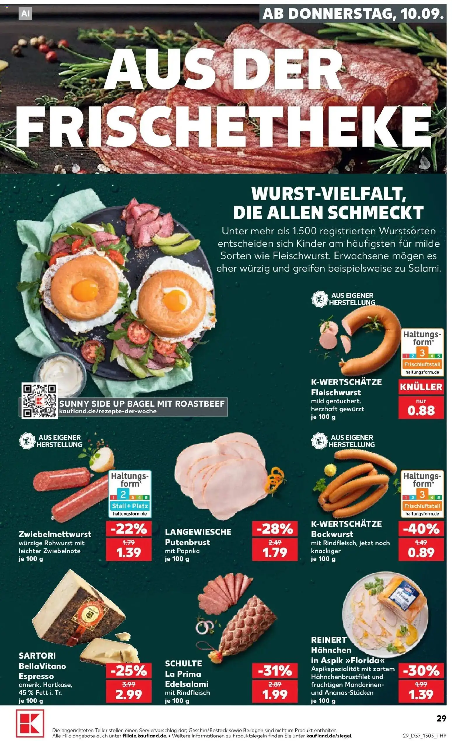 Prospekt Kaufland ab 07.09.2026 » Angebote Online zum Blättern | Seite: 38 | Produkte: Beilagen, Hahnchen, Mandarinen, Rindfleisch