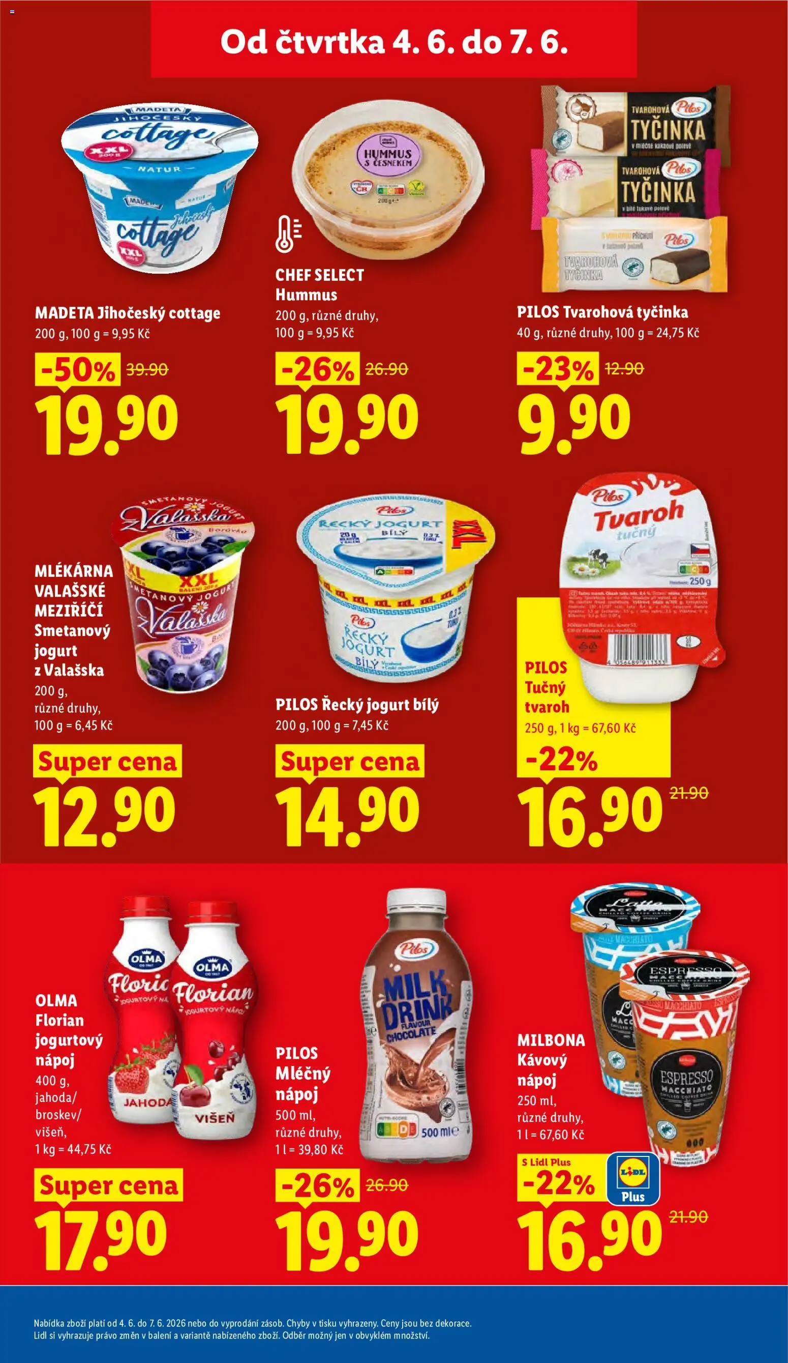 Lidl leták od 04.06.2026 | Strana: 17 | Produkty: Jogurt, Milbona, Jogurtový nápoj, Cottage