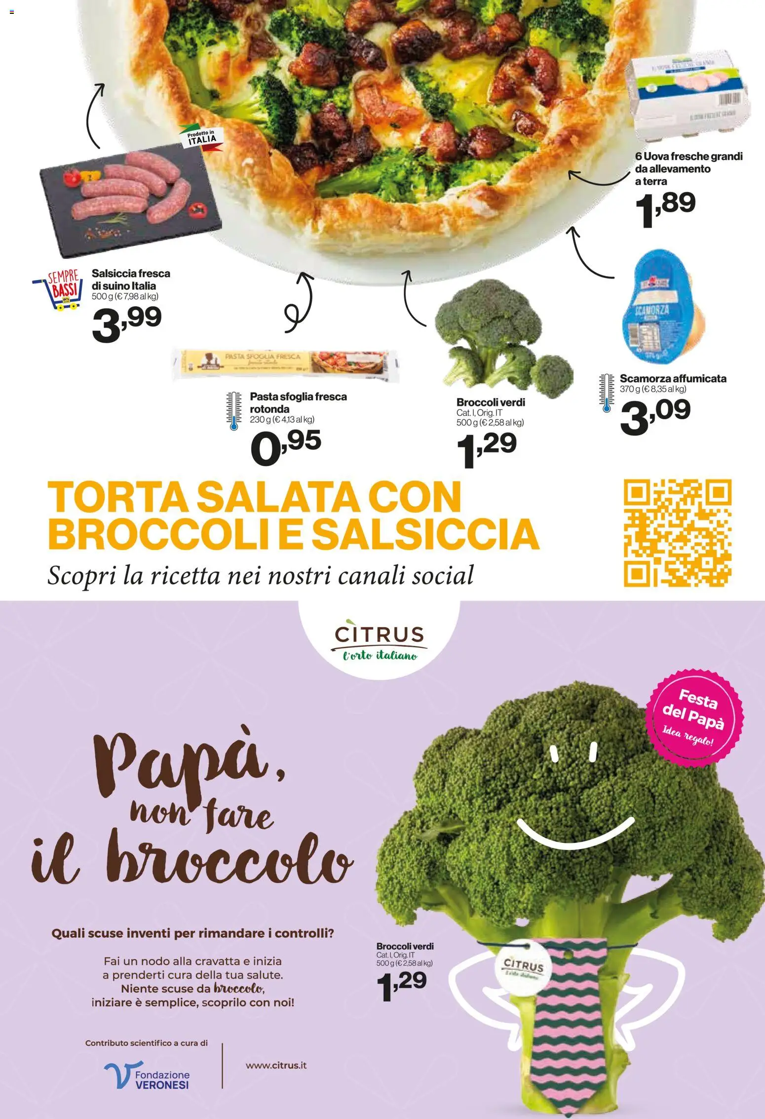 Volantino IN's del 11.03.2026 | Pagina: 7 | Prodotti: Uova, Salsiccia, Pasta, Broccoli