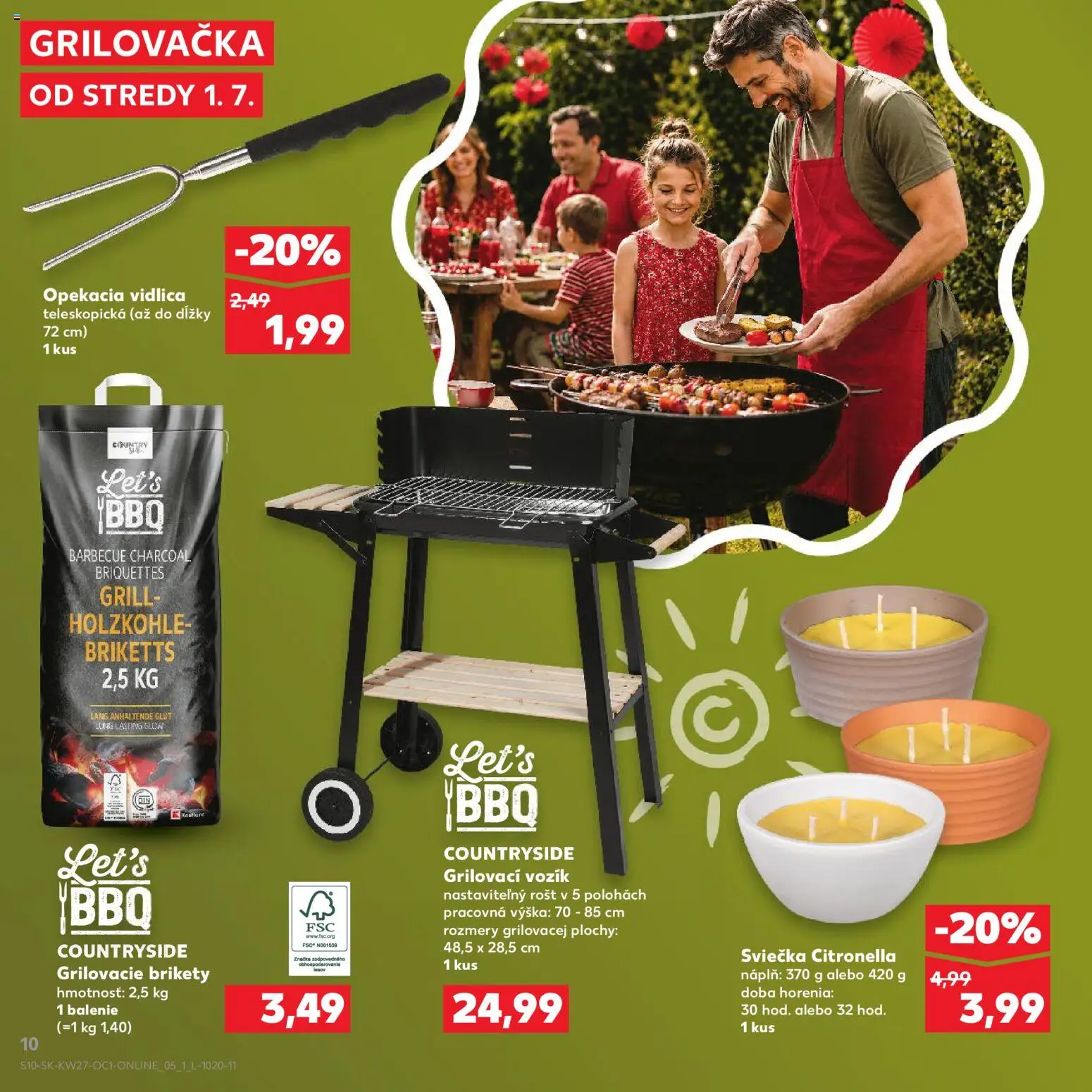 Kaufland SK akciós ujság - amely érvényes a következő dátumtól: 2026.07.01. | Oldal: 10 | Termékek: Grill