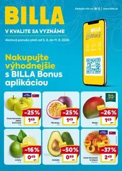 Billa leták platný od 05.08.2026